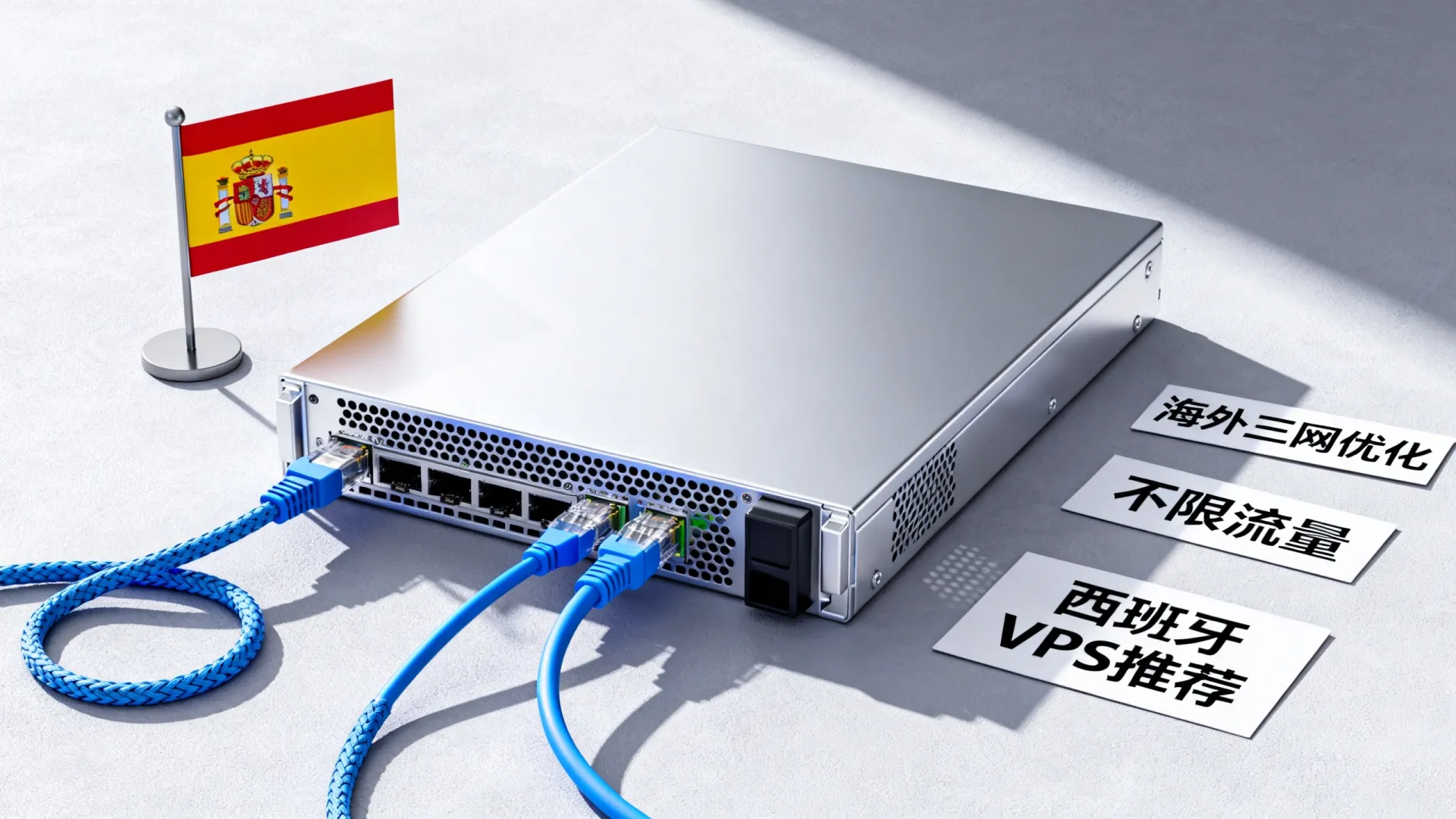 海外三网优化 西班牙VPS - Intel Xeon,不限制流量,仅需 海外三网优化 西班牙VPS