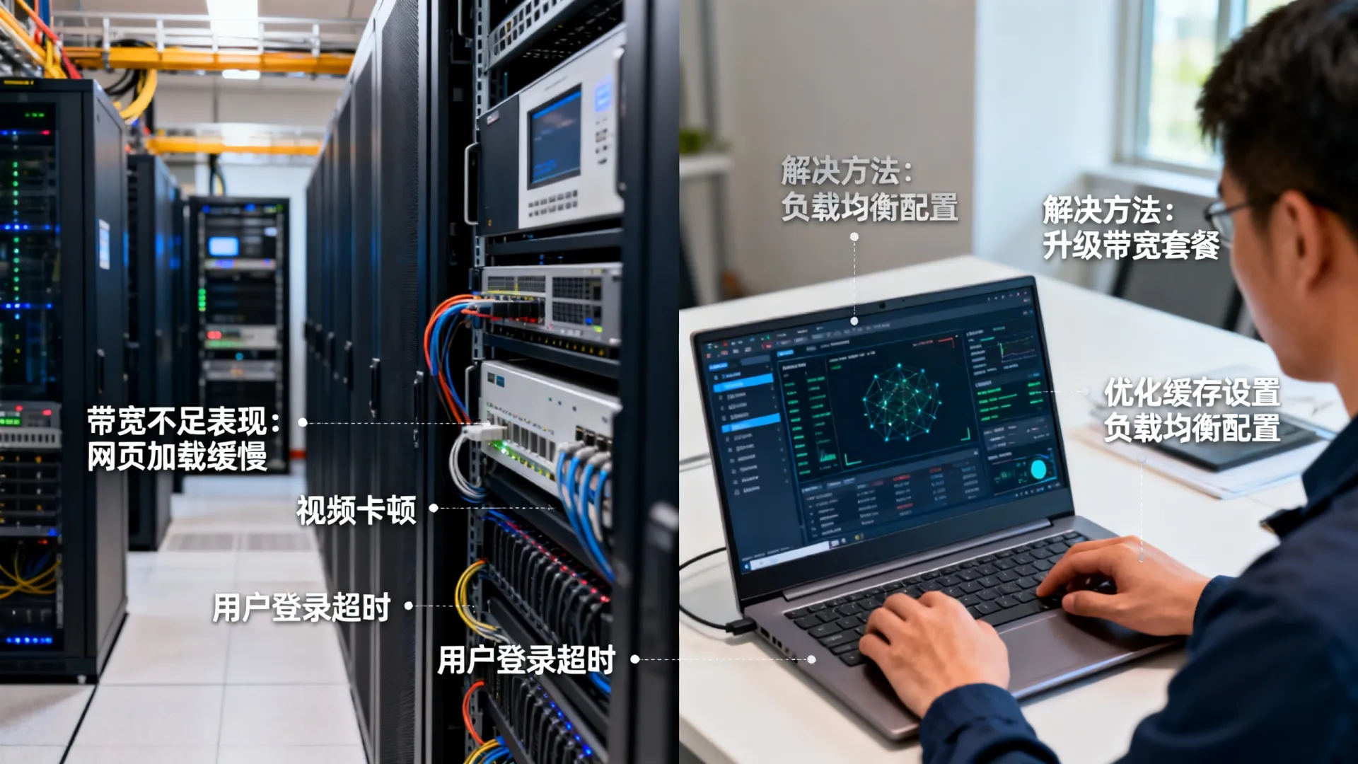 服务器带宽不足的表现有哪些？网站带宽不够怎么办？