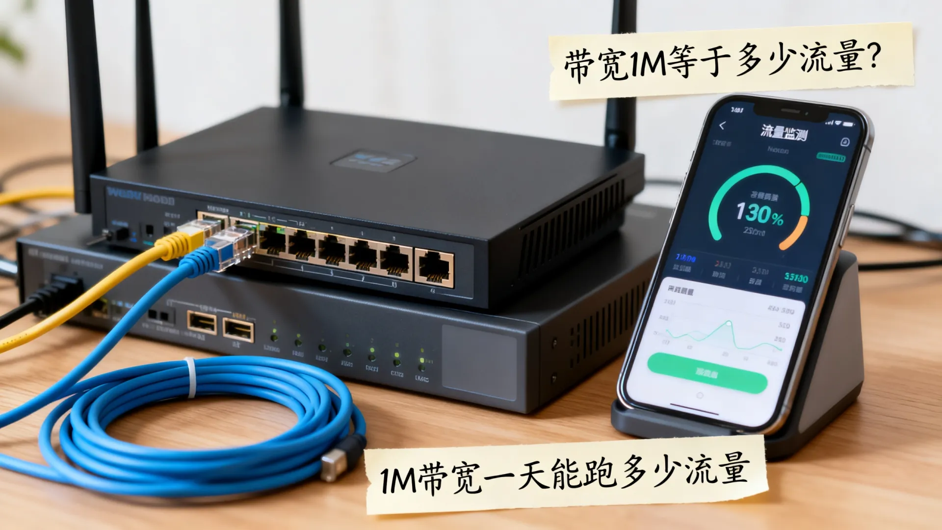 带宽1M等于多少流量?一次讲清楚 带宽1M等于多少流量
