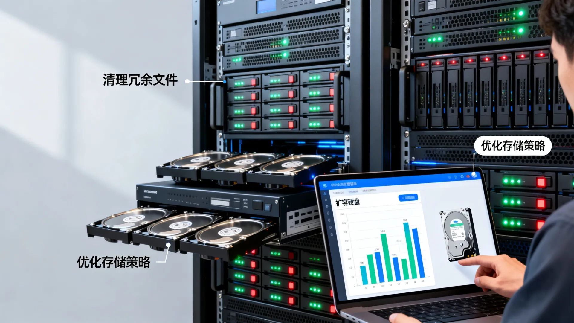 服务器硬盘占满怎么处理?服务器硬盘管理优化技巧 服务器硬盘占满怎么处理