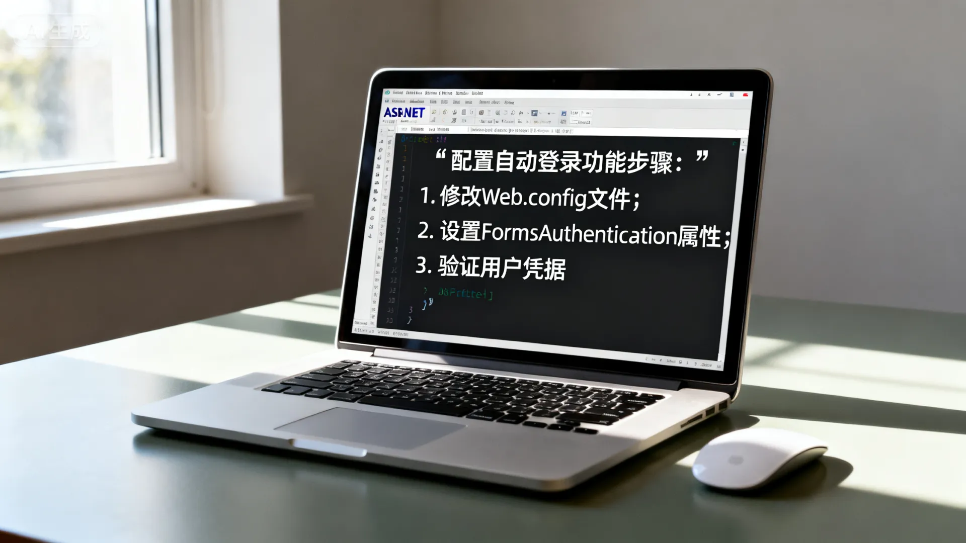 在ASP.NET中如何配置自动登录功能? 在ASP.NET中如何配置自动登录功能?