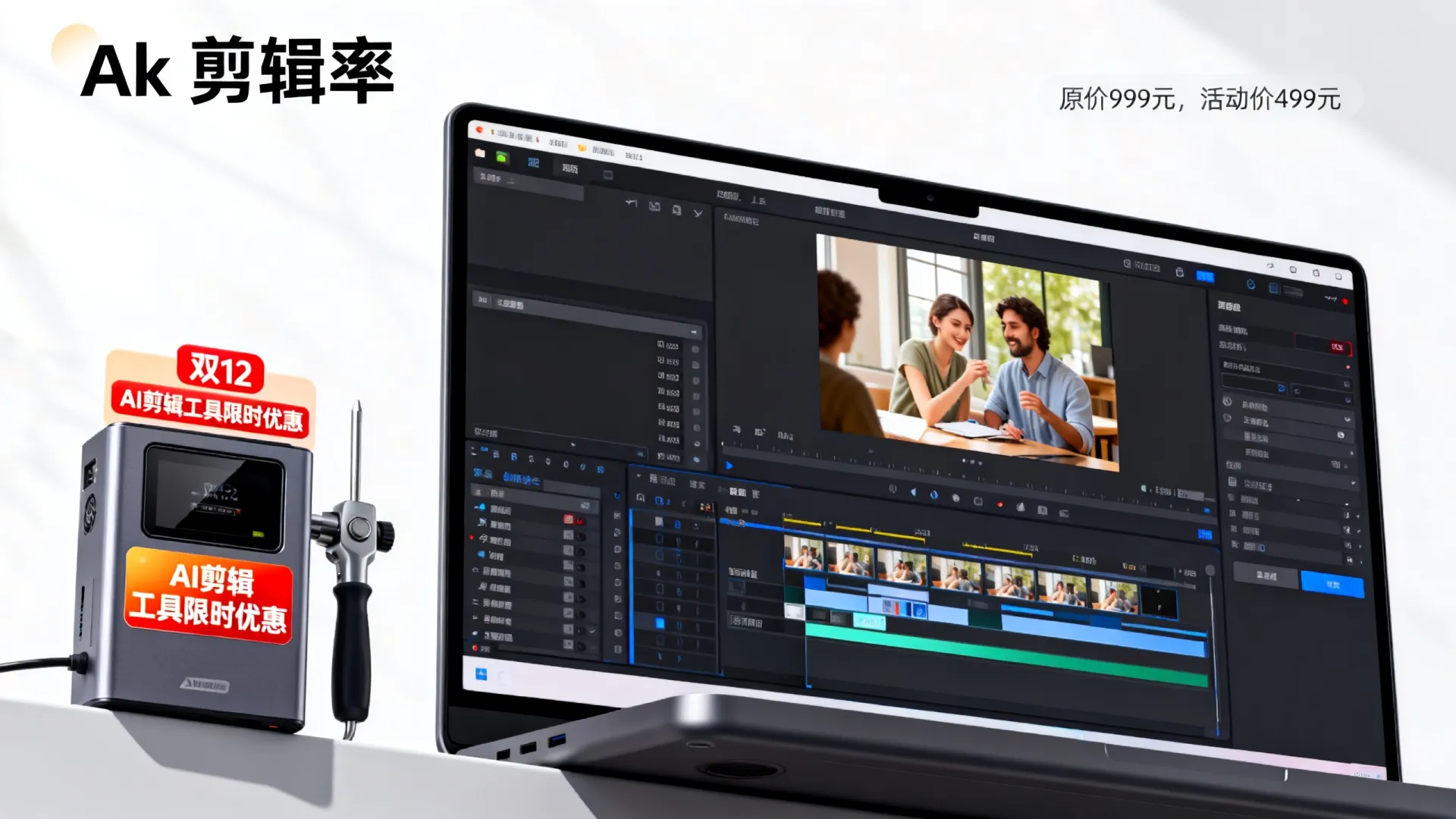 AI剪辑双12优惠活动 AI剪辑双12优惠活动