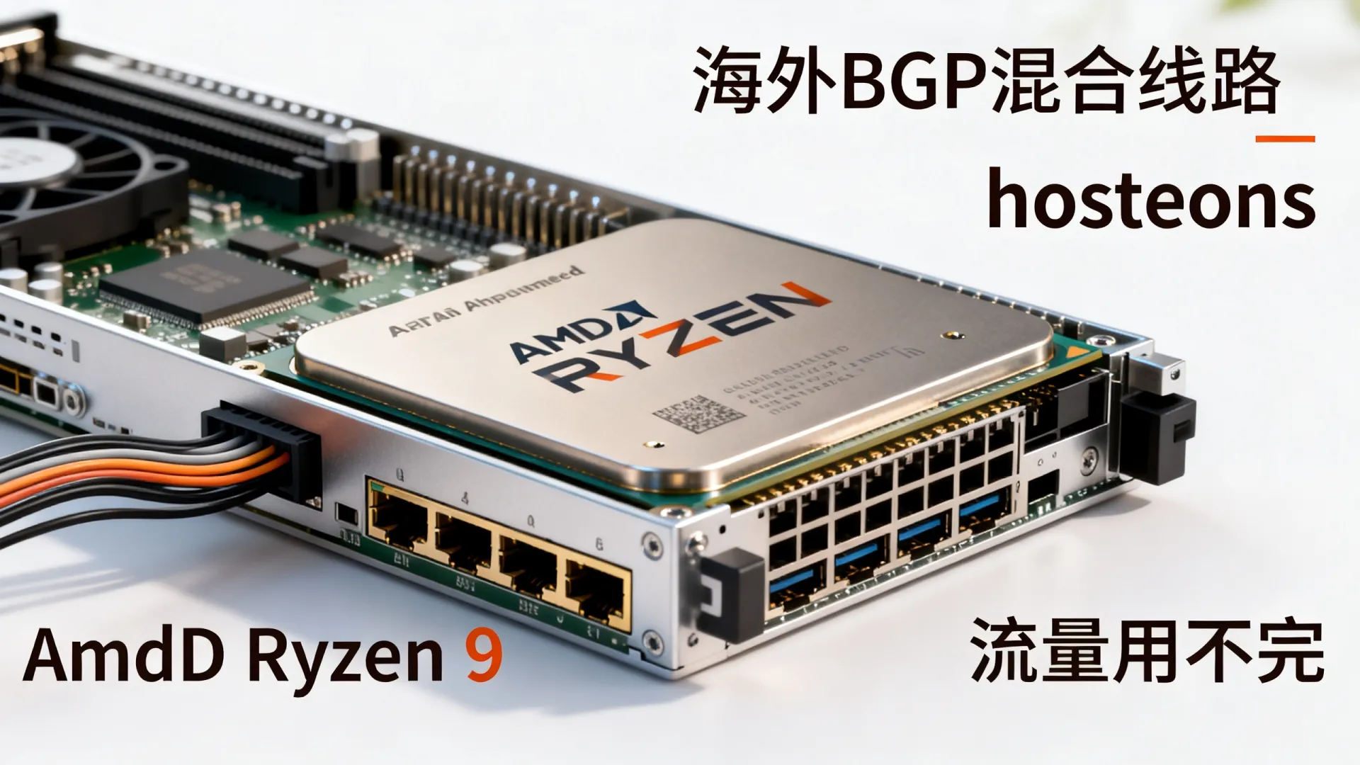 海外BGP混合线路 hosteons 怎么样？AMD Ryzen 9流量用不完是真的吗