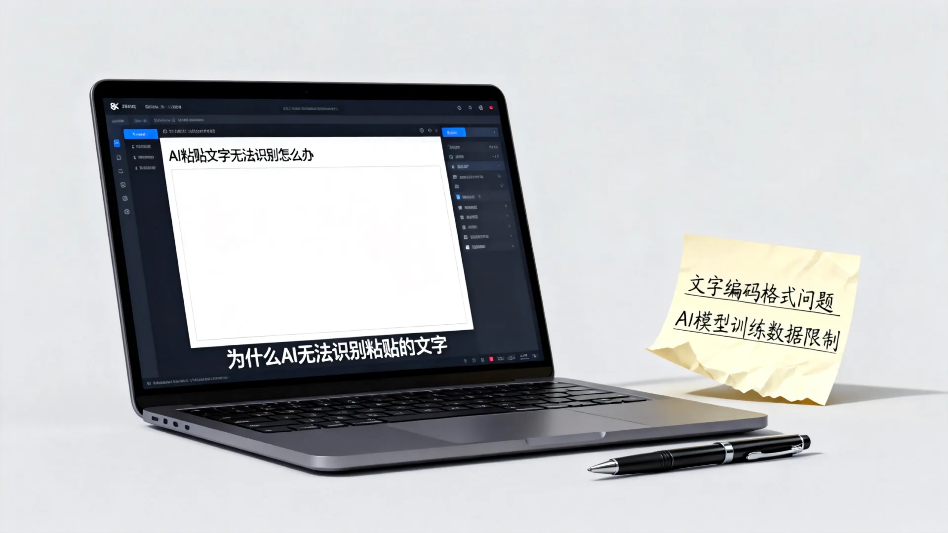 ai粘贴的文字无法识别 ai粘贴的文字无法识别