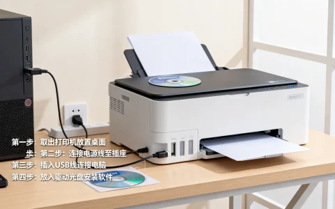 打印机怎么连接电脑,打印机安装全过程详细教程