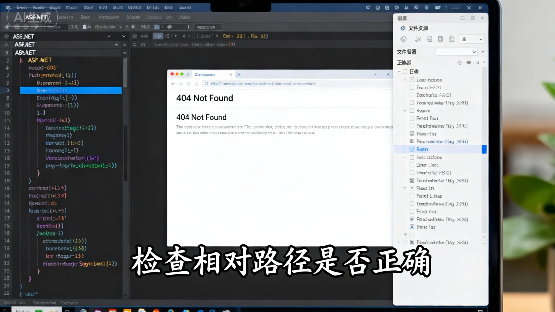 在ASP.NET中如何解决文件路径错误以避免404问题? 在ASP.NET中如何解决文件路径错误以避免404问题?