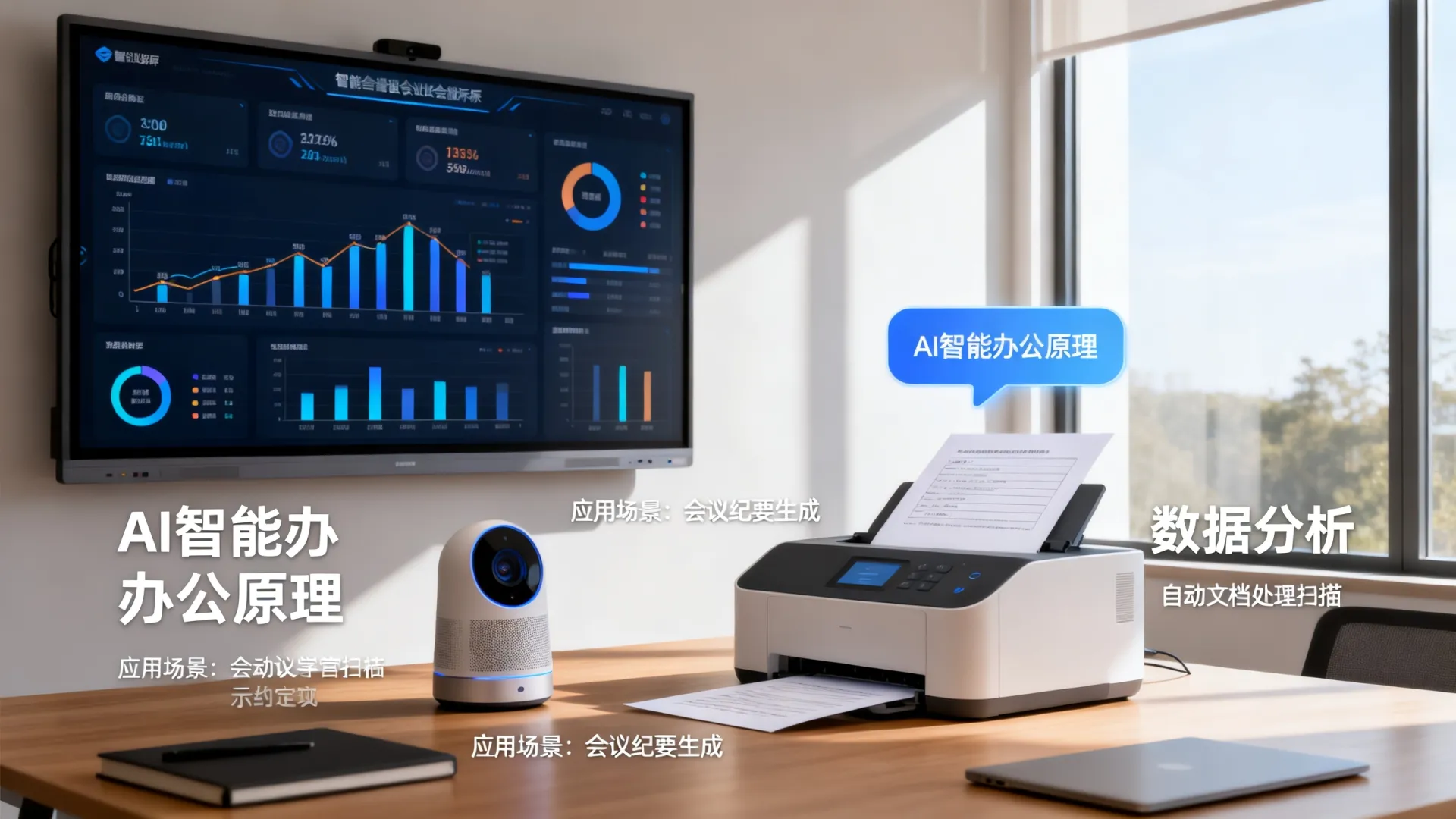 AI智能办公原理是什么，人工智能办公有哪些应用场景？