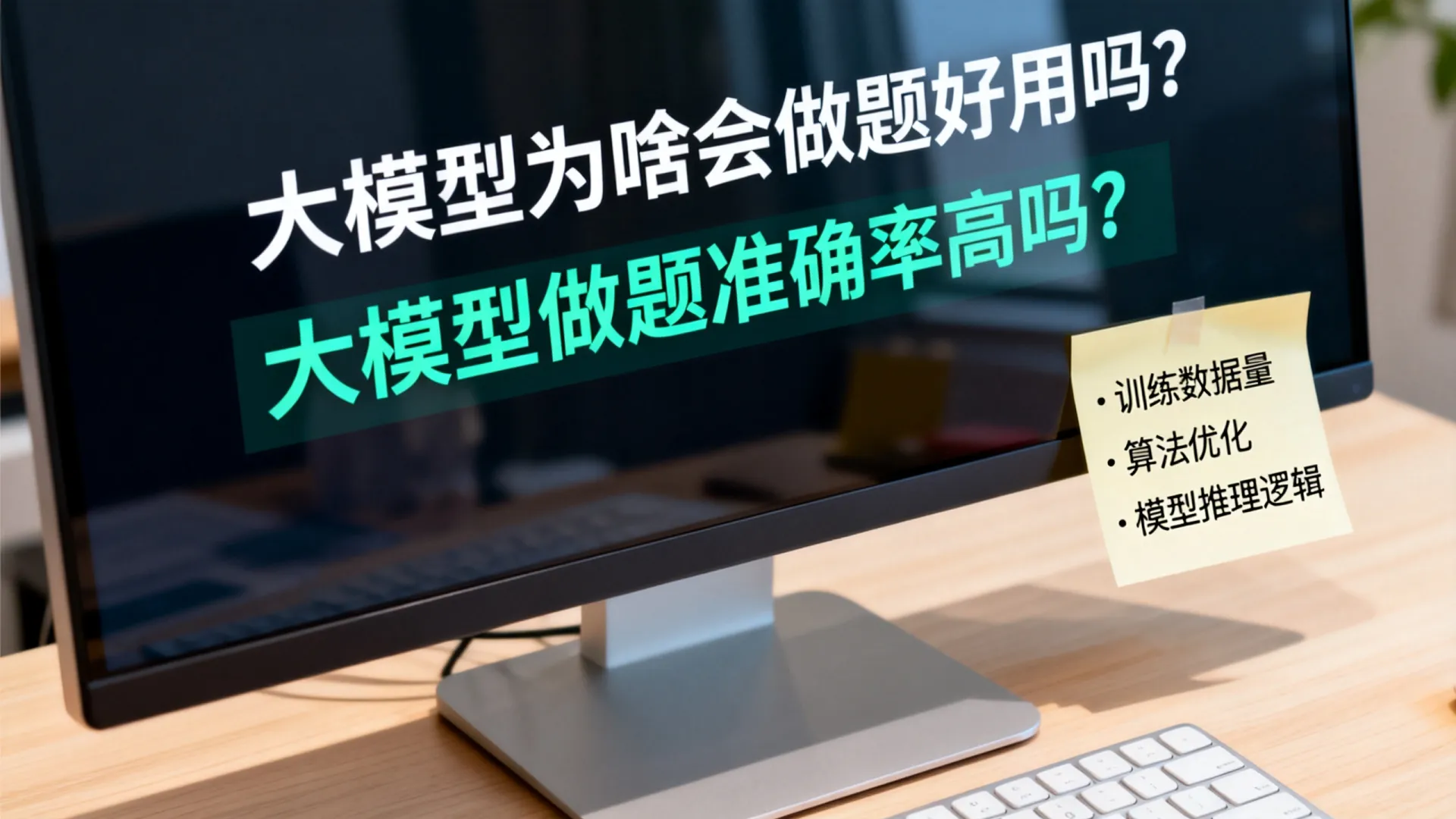 大模型为啥会做题好用吗?用了半年说说感受 大模型为啥会做题好用吗