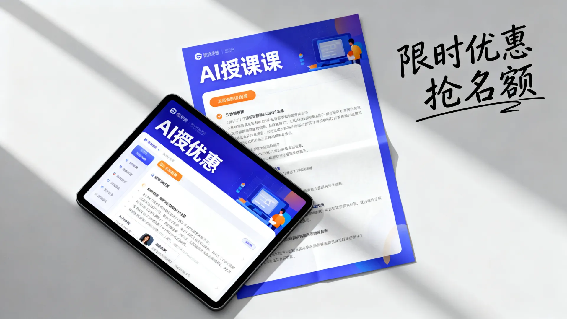 AI授课促销如何省钱? | 限时优惠火热开启抢名额 限时优惠火热开启抢名额