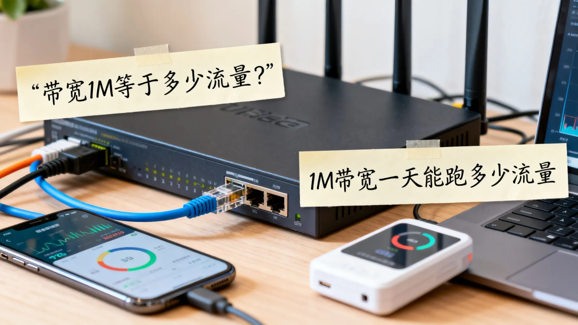 带宽1M等于多少流量?一次讲清楚 带宽1M等于多少流量