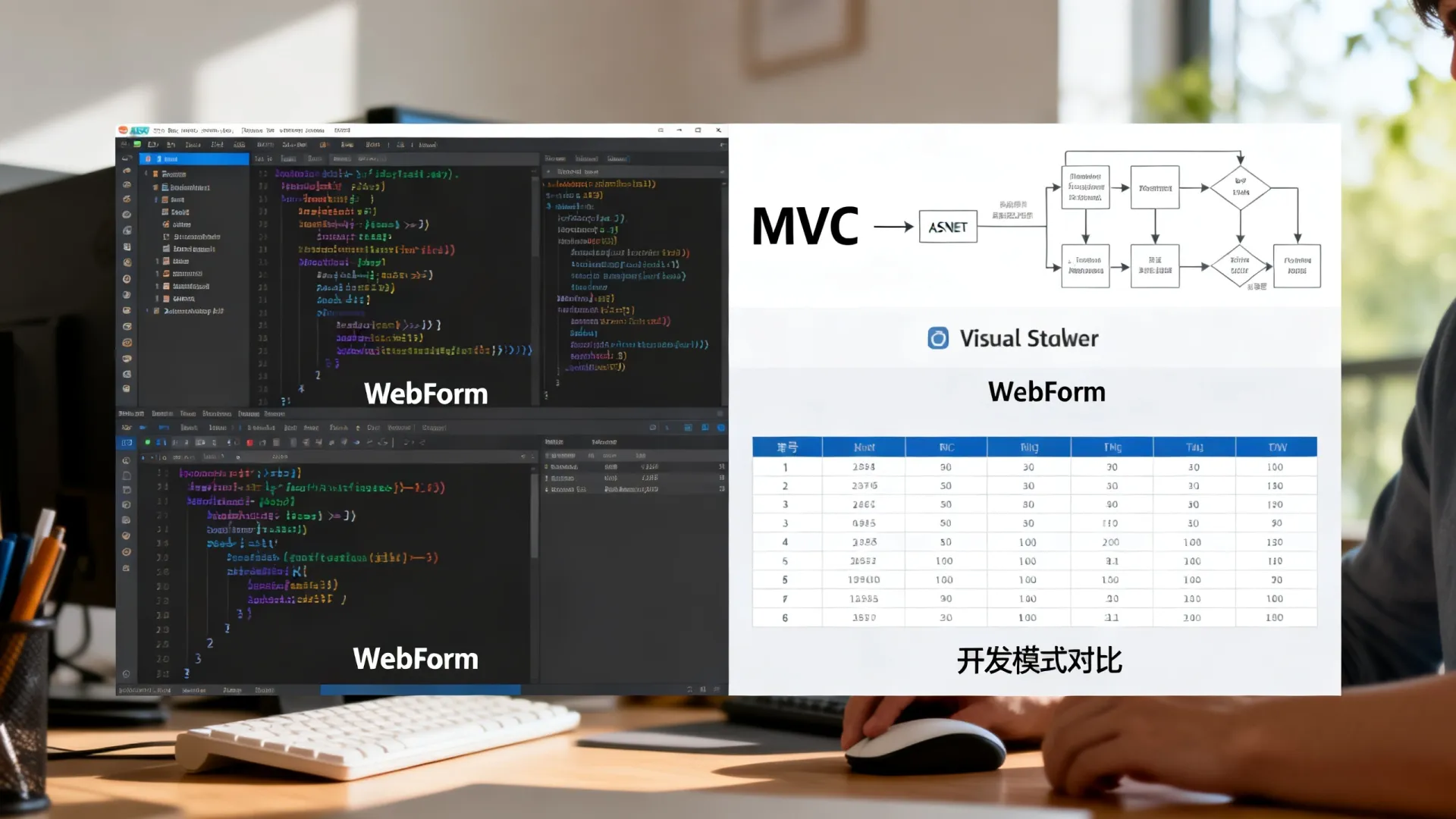 ASP.NET开发模式选哪种好?MVC与WebForm对比详解 ASP.NET开发模式选哪种好?MVC与WebForm对比详解