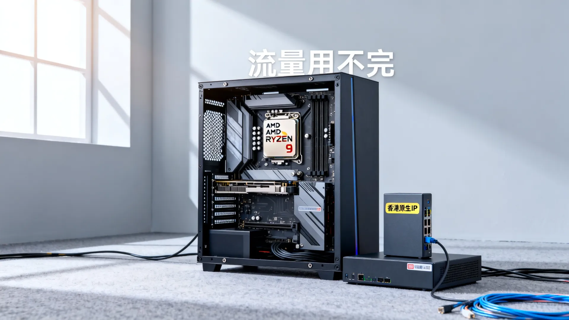 香港原生ip有什么好处？香港机房原生IP AMD Ryzen 9流量用不完