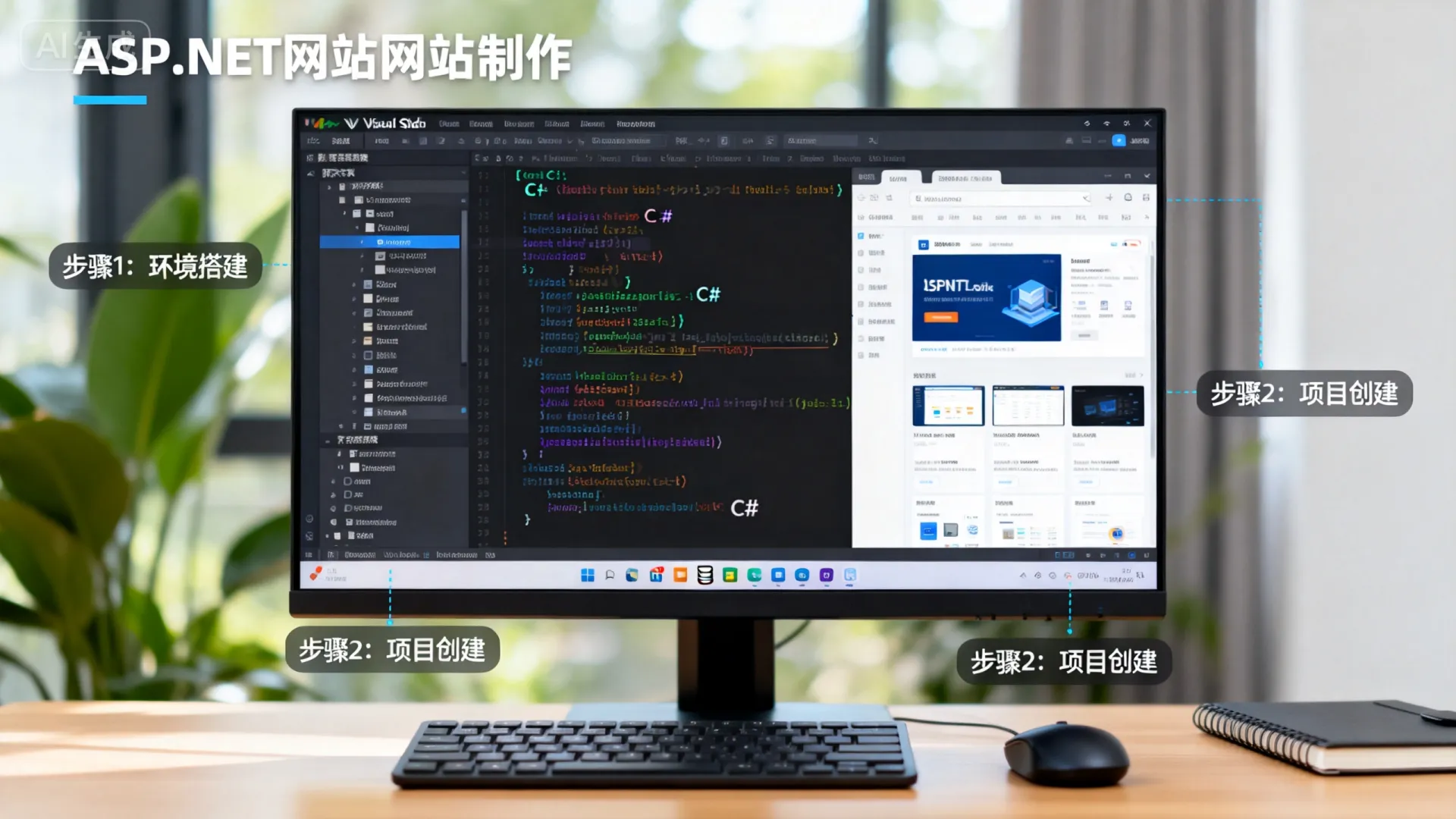 ASP.NET动态网站如何制作?详细步骤与实战教程解析 NET动态网站如何制作