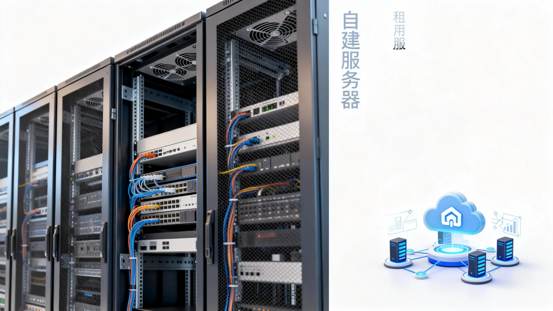 服务器自建和租用哪个好，企业搭建哪种性价比高？