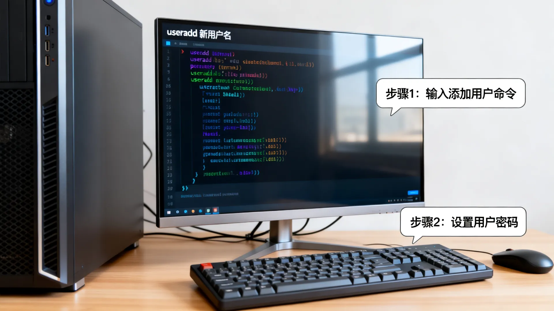 服务器操作系统中怎么新建用户名，服务器添加用户命令怎么用