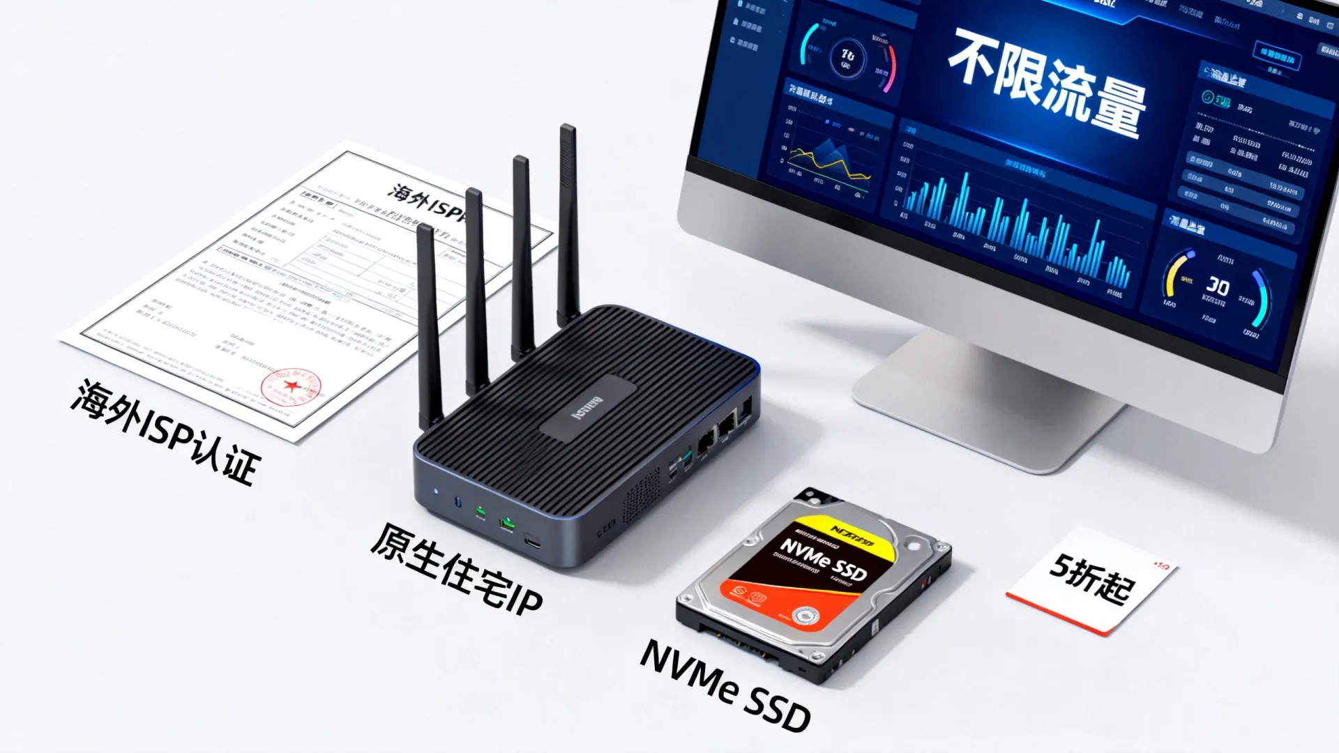 海外ISP认证 原生住宅ip商家 - NVMe SSD,不限制流量,5折起 海外ISP认证 原生住宅ip商家