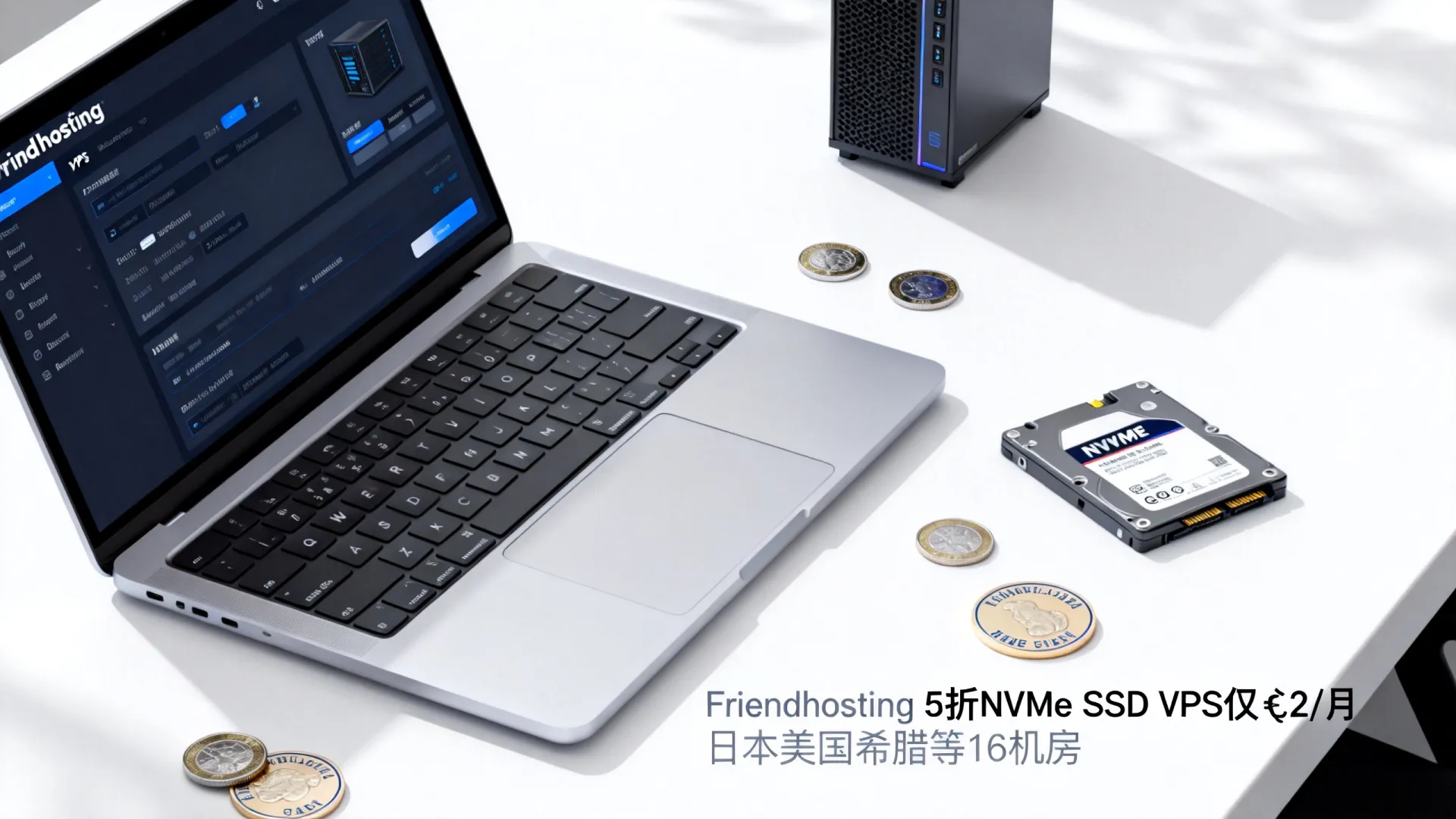 大硬盘VPS哪里便宜？Friendhosting 5折NVMe SSD VPS仅€2/月，日本美国希腊等16机房