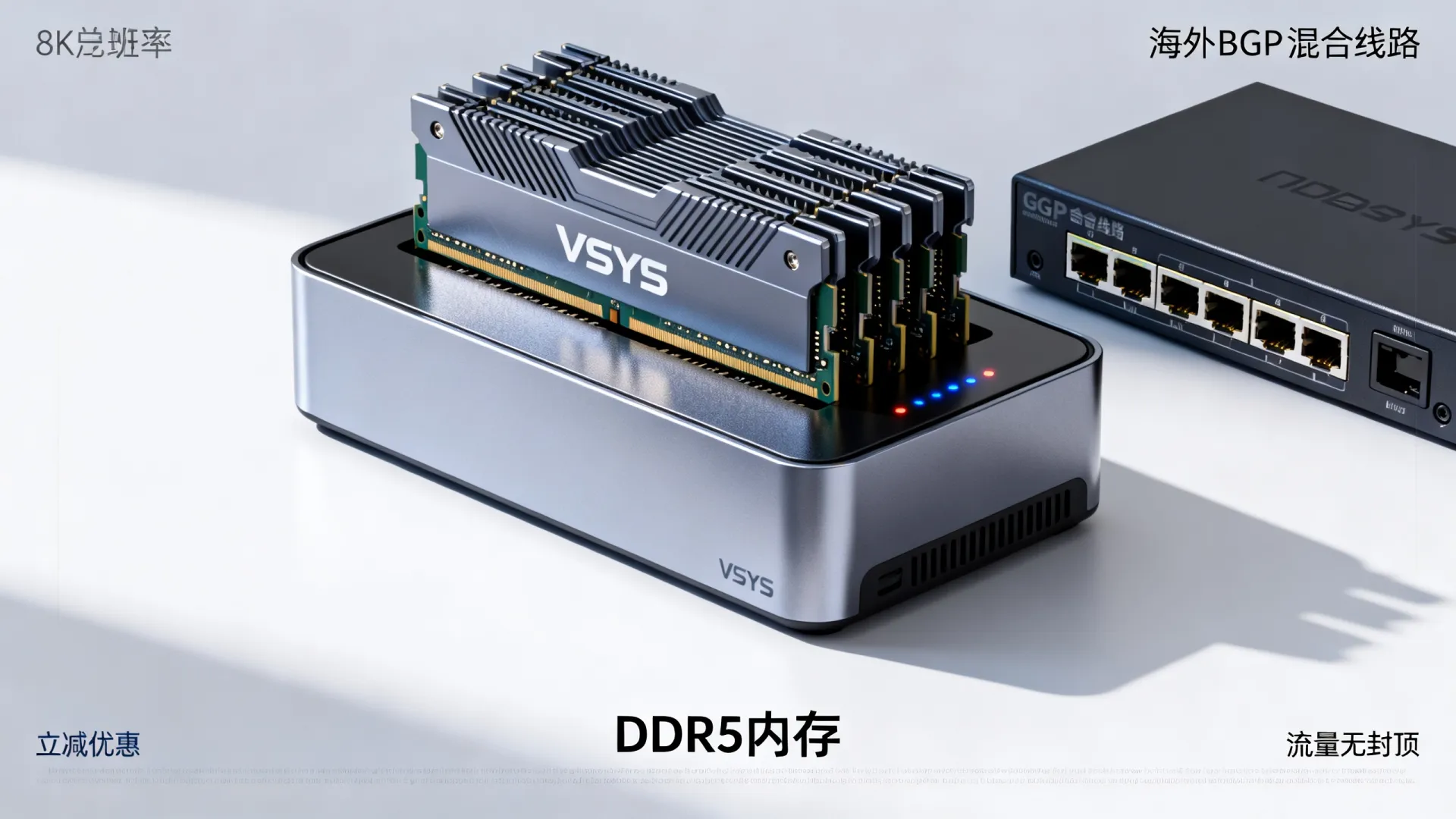 海外BGP混合线路 VSYS.host - DDR5内存,流量无封顶,立减 海外BGP混合线路 VSYS