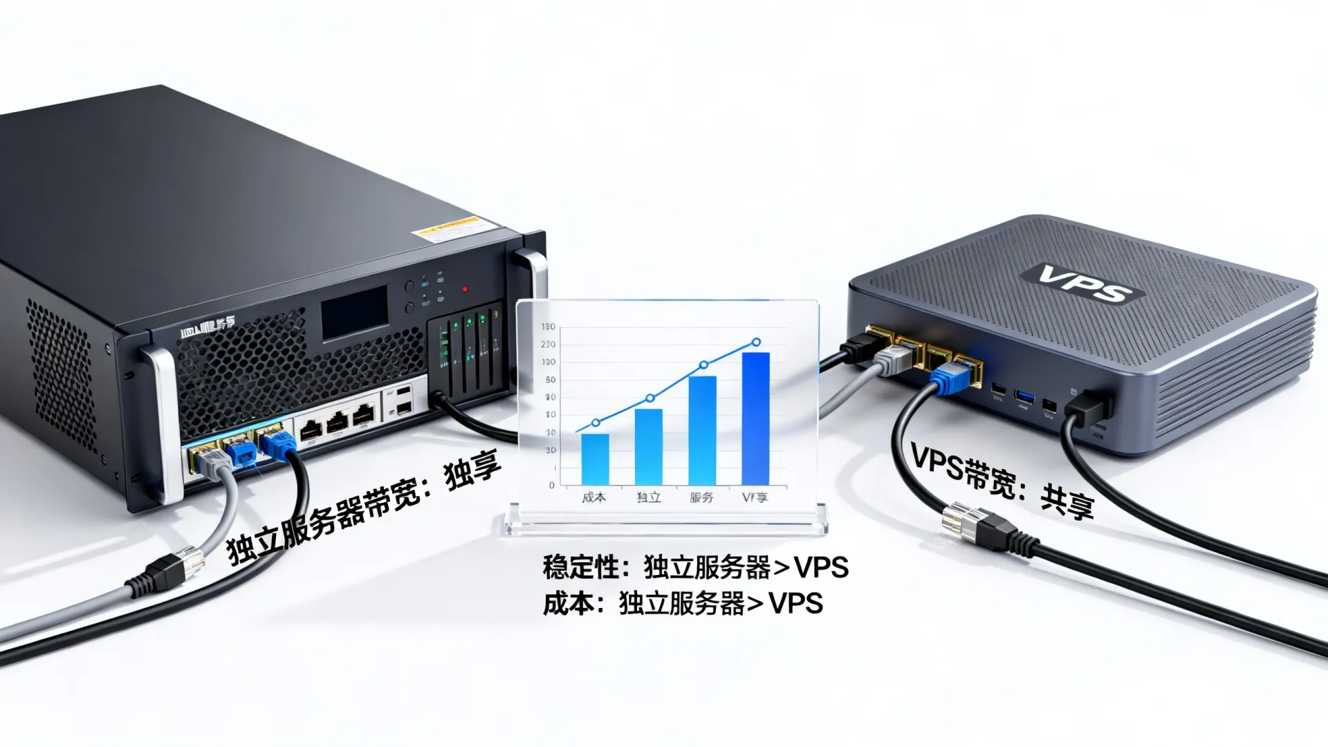 独立服务器带宽和VPS带宽区别在哪