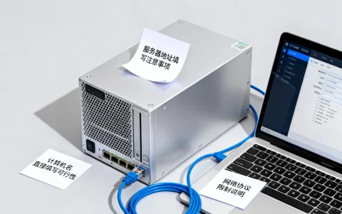 服务器地址能否直接填写计算机名,有何限制或注意事项?