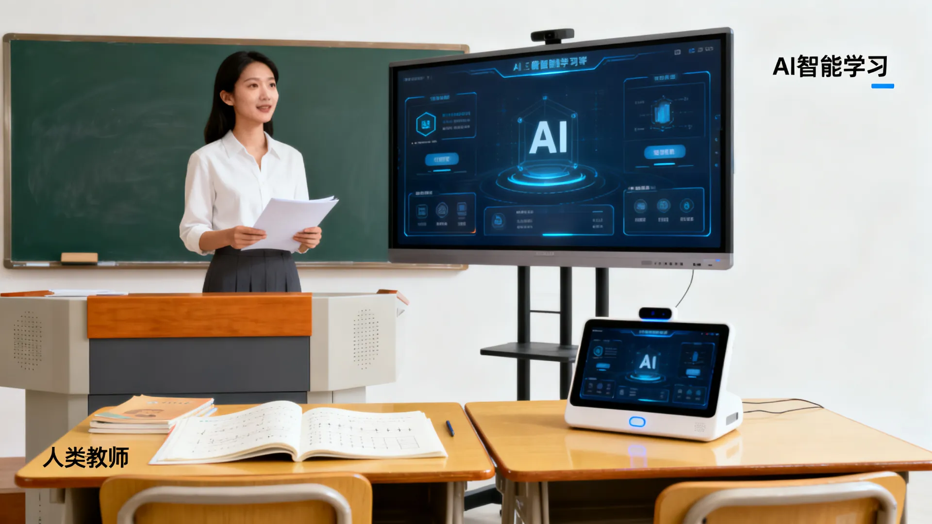 AI智能学习会取代人类教师吗?人工智能教育趋势深度解析 AI智能学习会取代人类教师吗