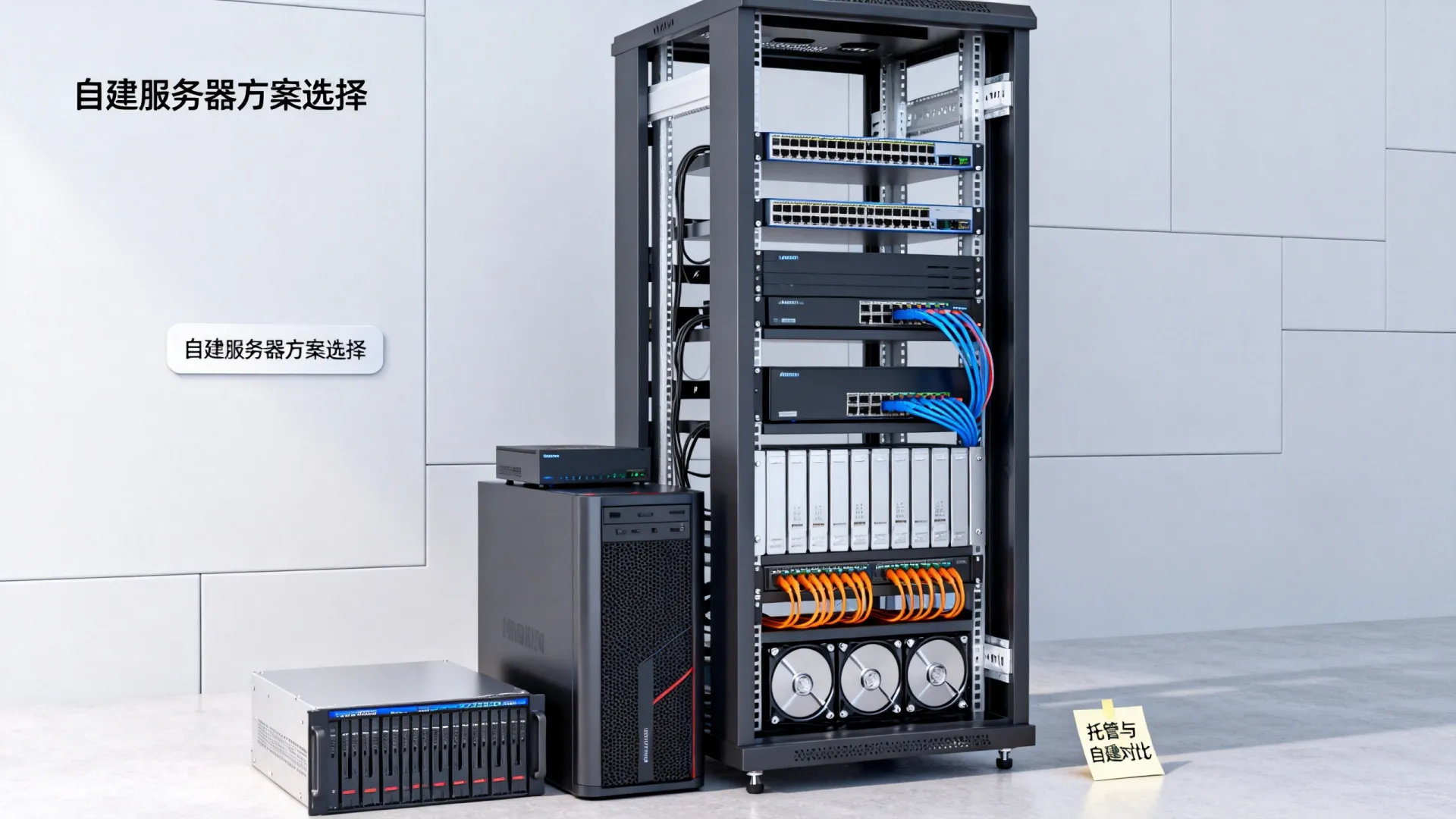 服务器搭建除了托管还有哪些？自建服务器如何选择方案