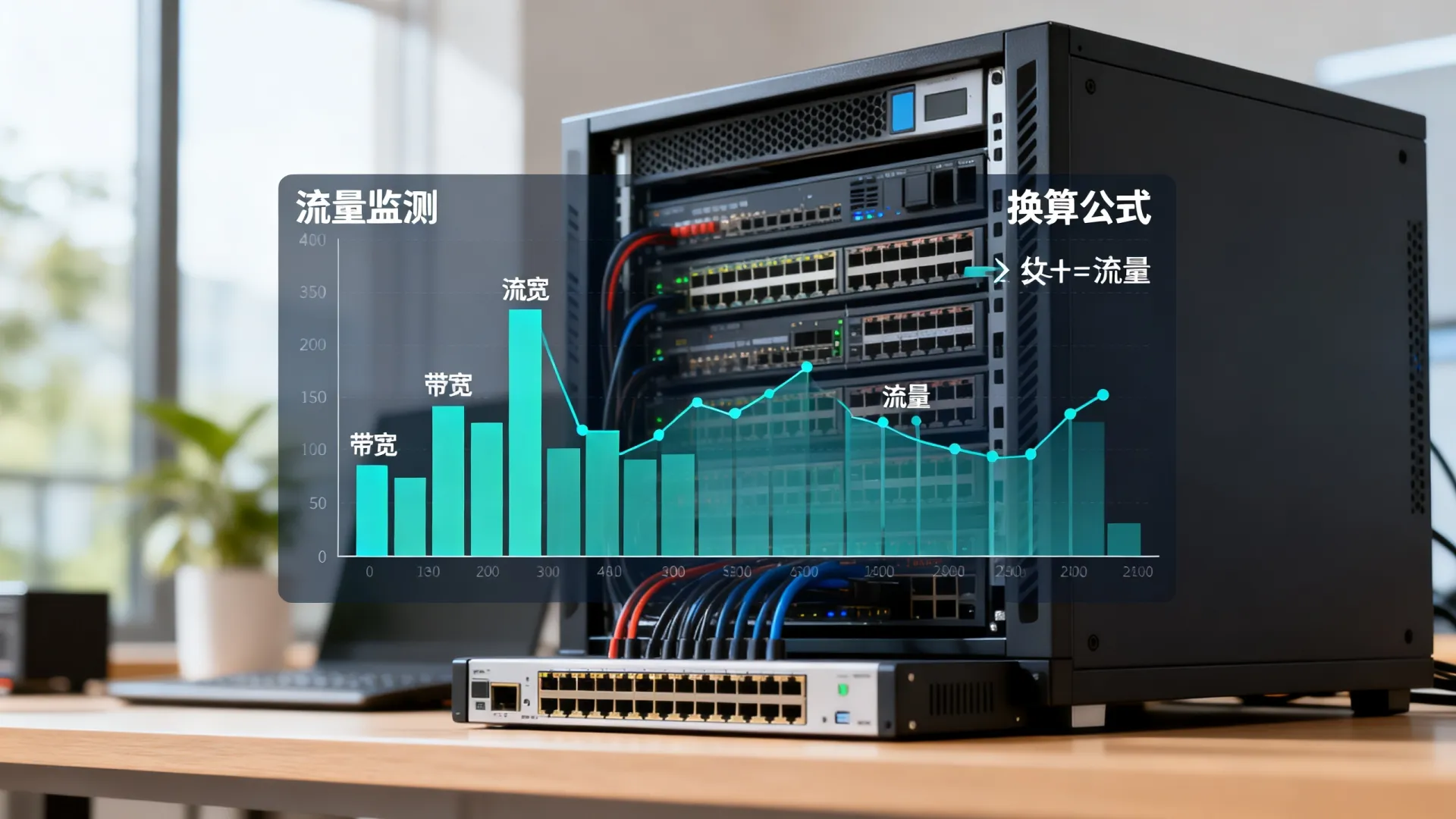 服务器带宽流量换算,3分钟学会 服务器带宽流量换算