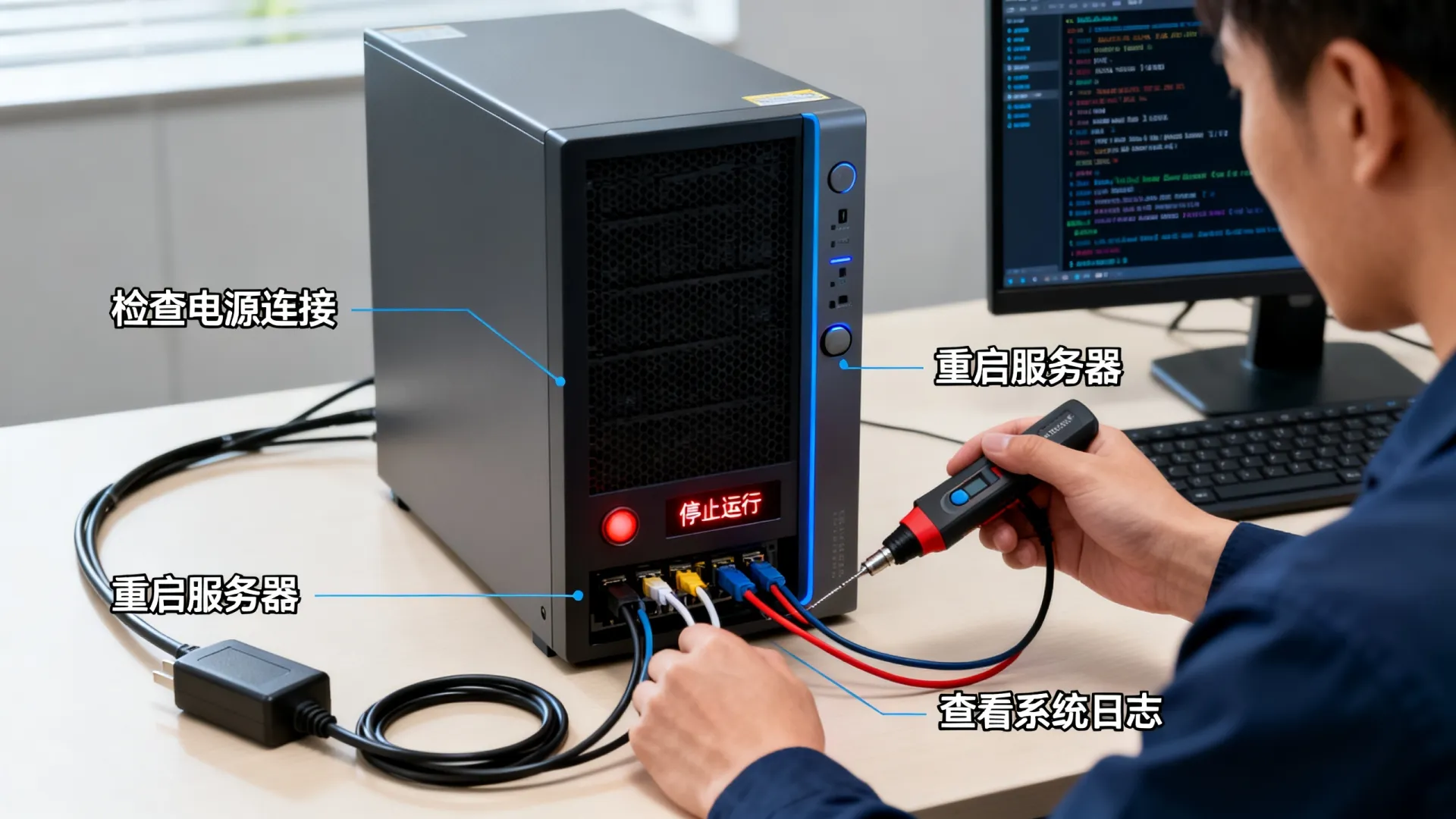 服务器显示停止运行怎么办？服务器停止运行怎么解决？