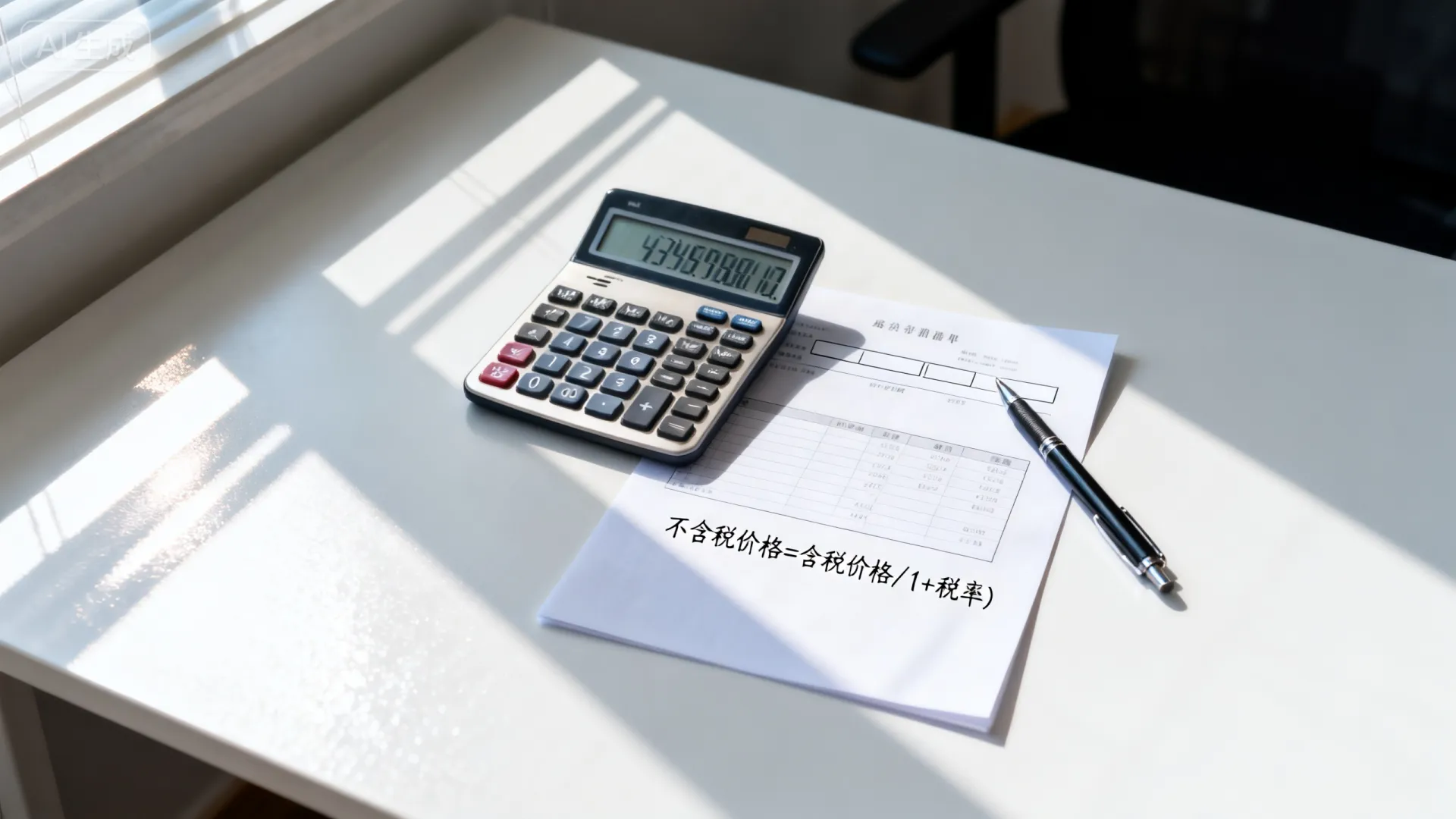 不含税开发票的价格如何计算