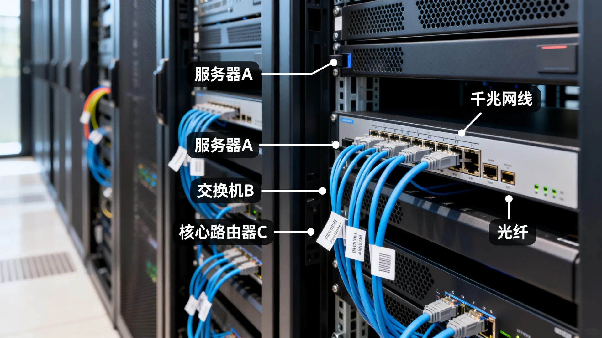 服务器机房拓扑图怎么画