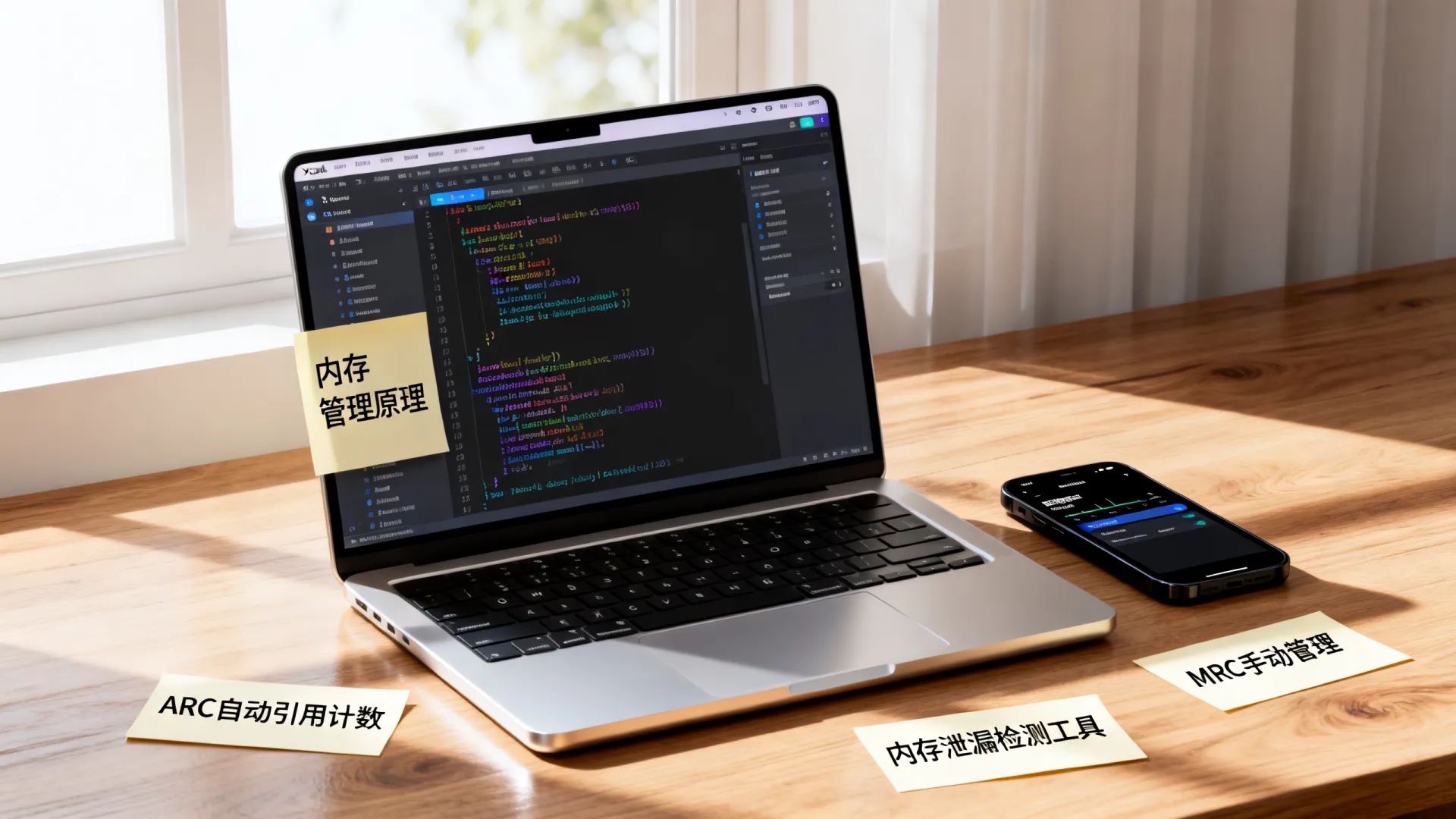 iOS开发内存管理原理是什么？如何解决内存泄漏？