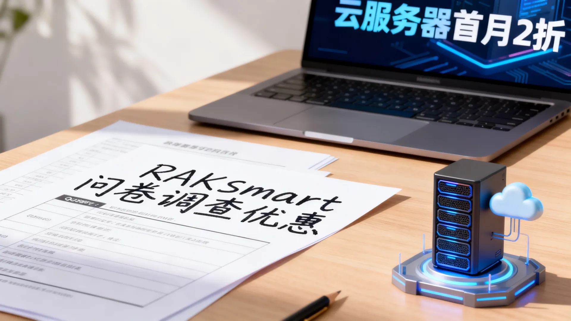 RAKsmart问卷调查有优惠吗？RAKsmart云服务器首月2折怎么领？