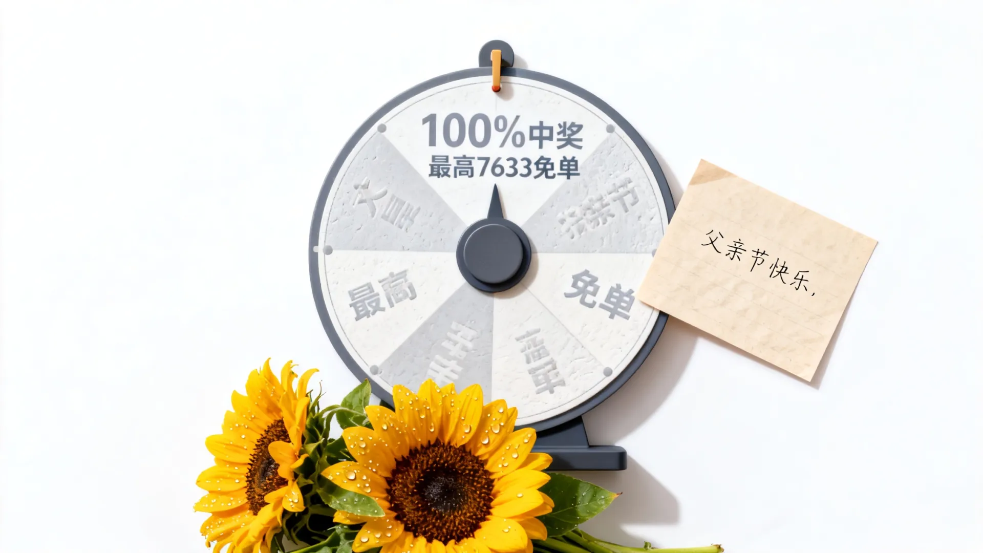 WPEngine父亲节转盘100