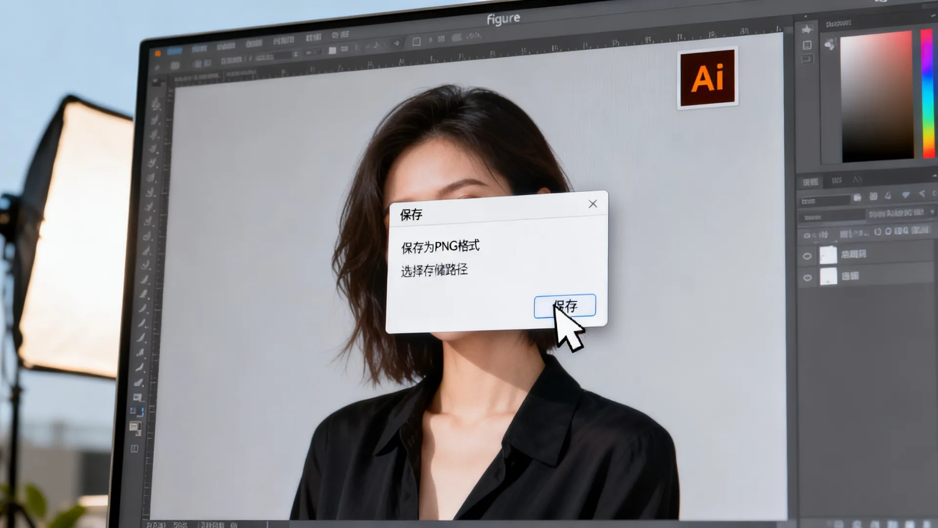 ai中怎么存储figure