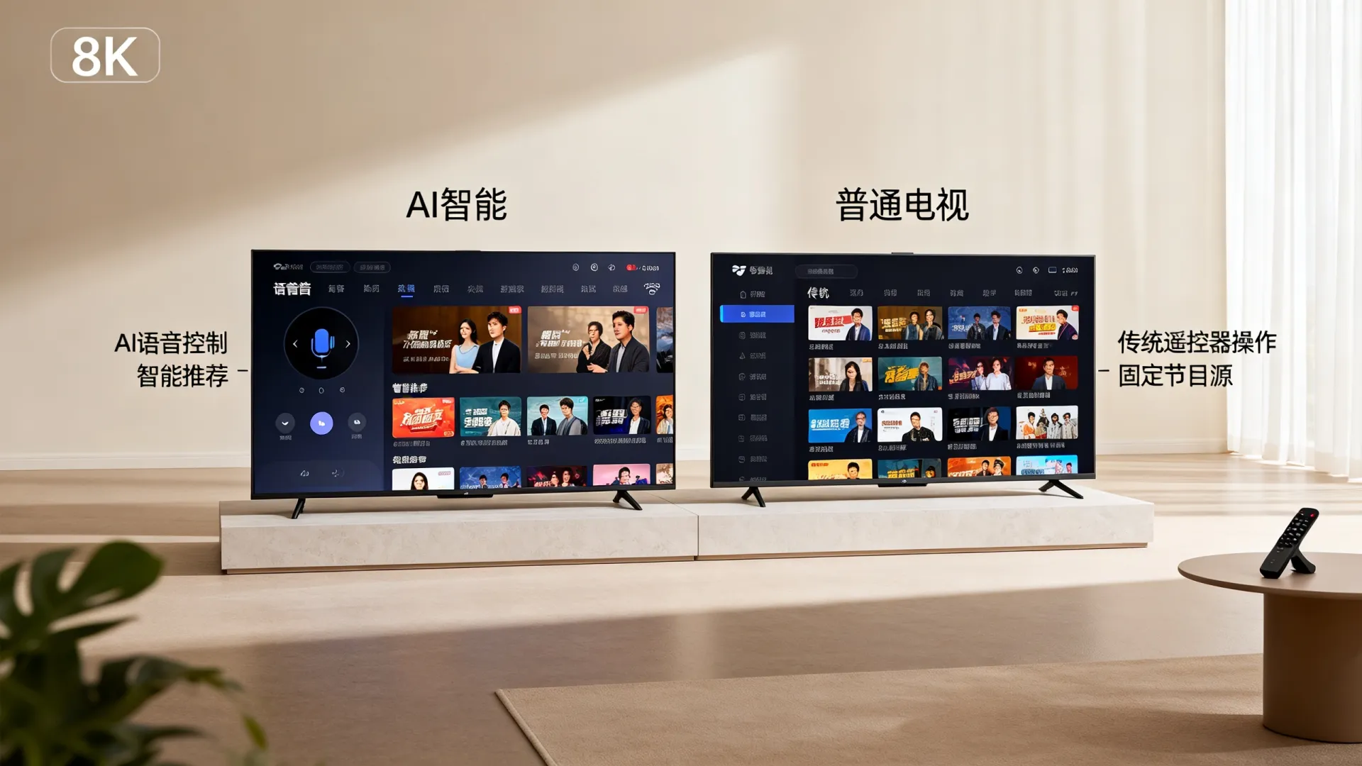 AI智能电视是什么，它和普通电视有什么区别？