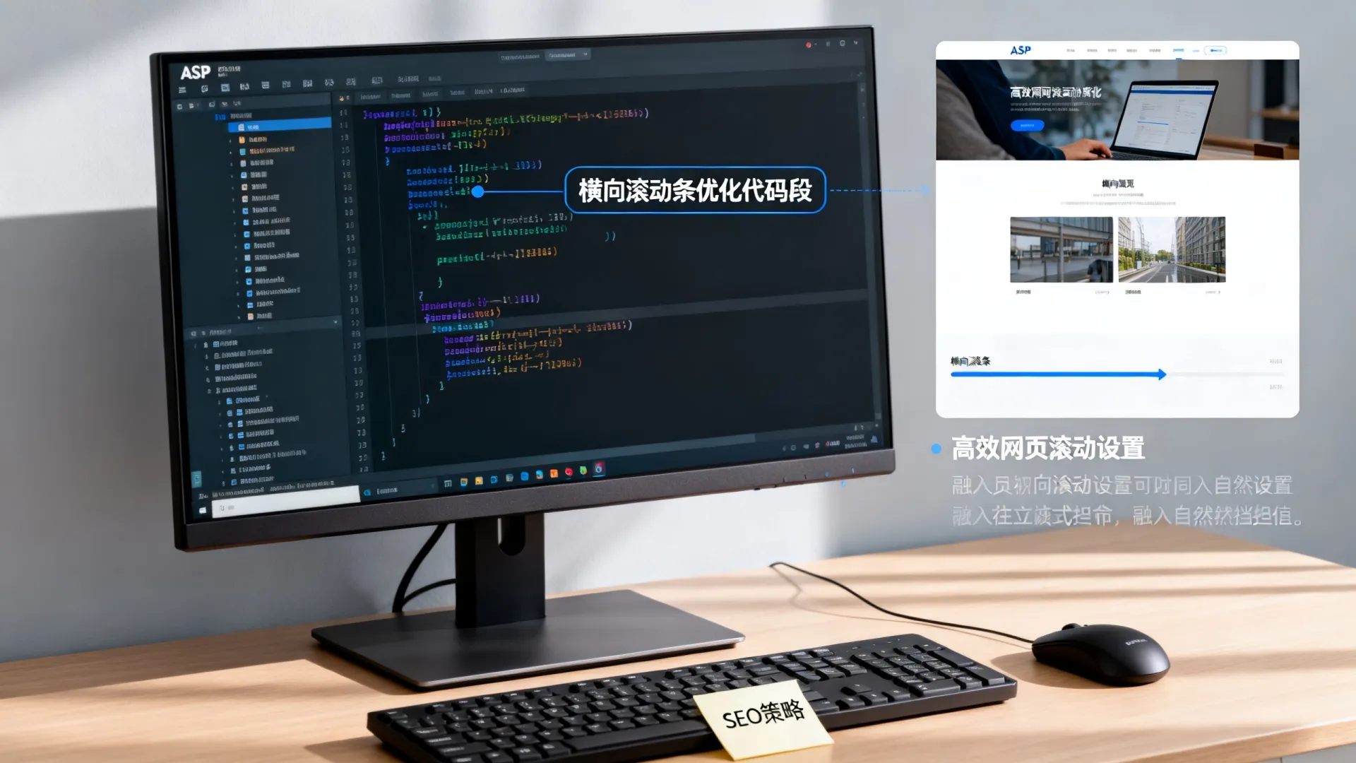 ASP中横向滚动条如何添加优化? | 高效网页滚动设置技巧与SEO策略 ASP中横向滚动条如何添加优化? | 高效网页滚动设置技巧与SEO策略
