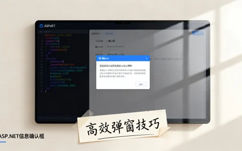 如何正确创建ASP.NET信息确认框?高效弹窗技巧与实例解析