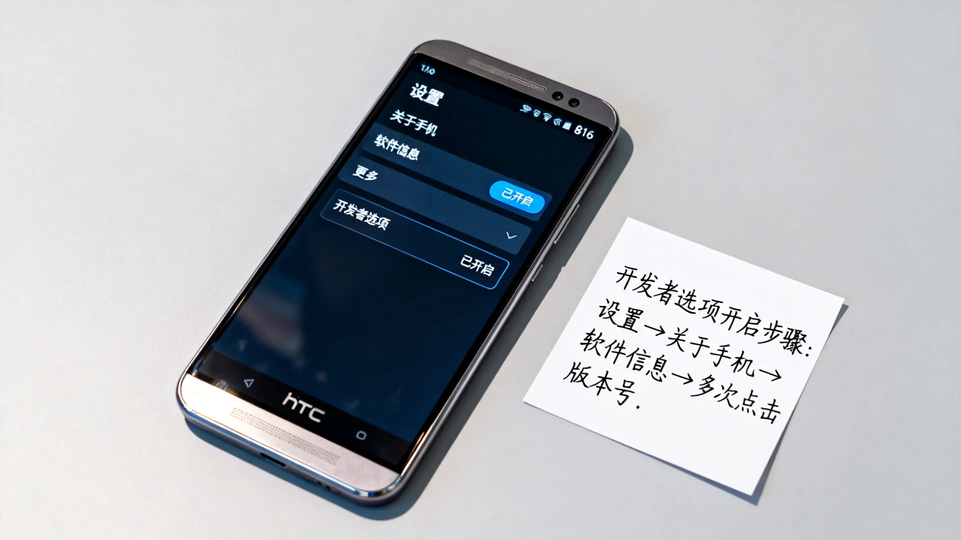 htc 816 开发者选项 htc 816 开发者选项