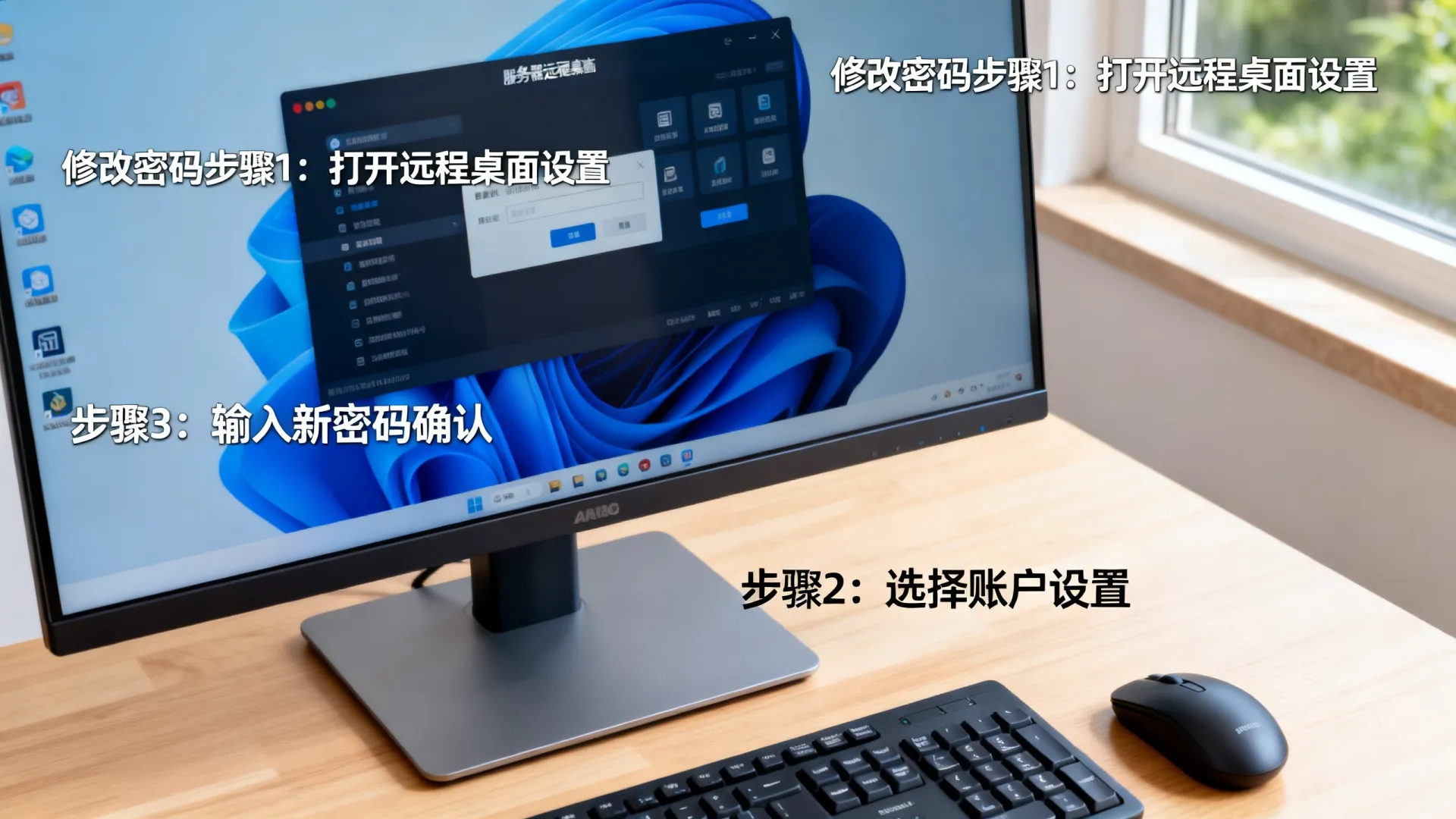 服务器远程桌面密码怎么改，如何修改用户名和密码？