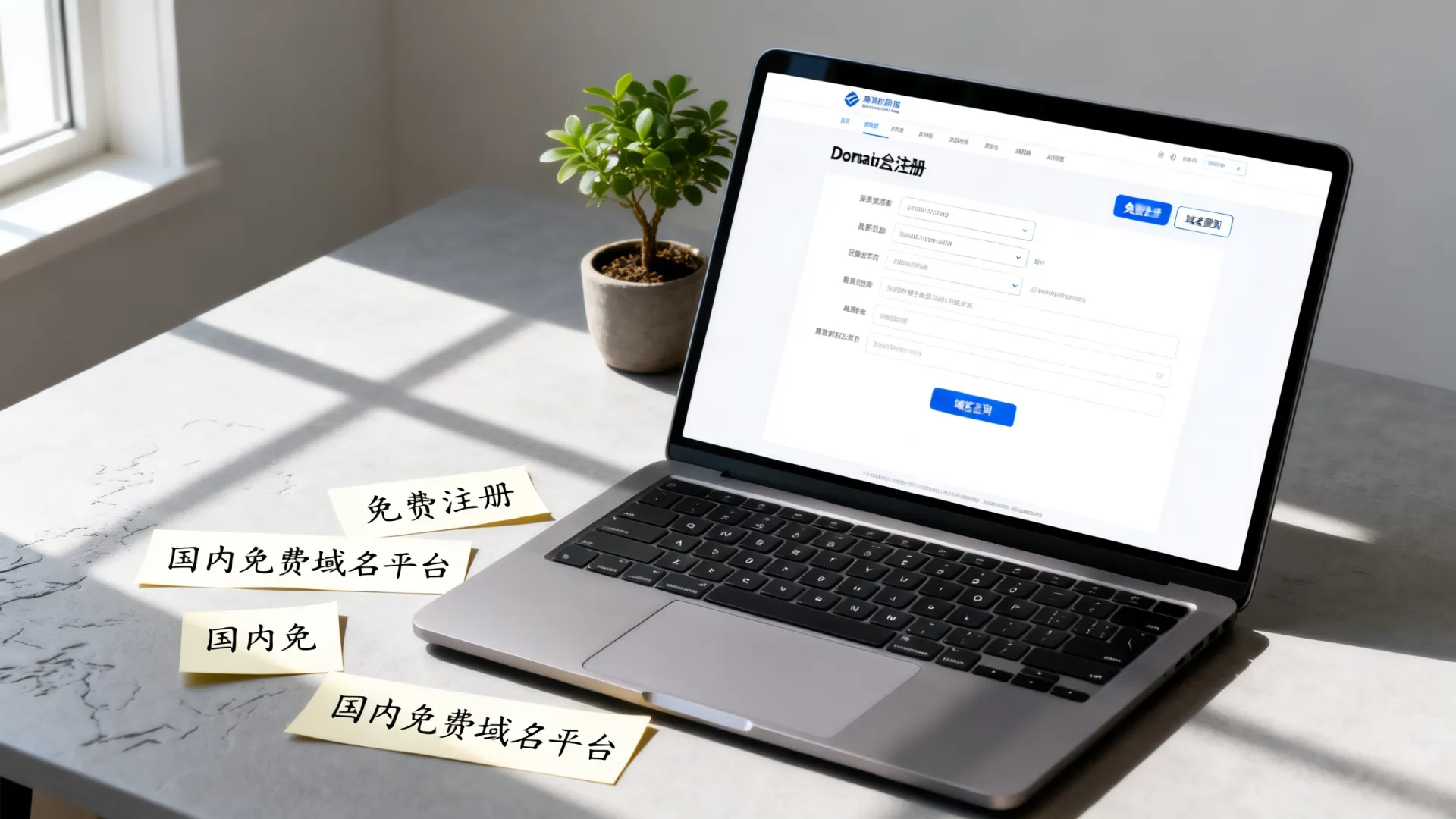 国内哪里可以免费注册域名