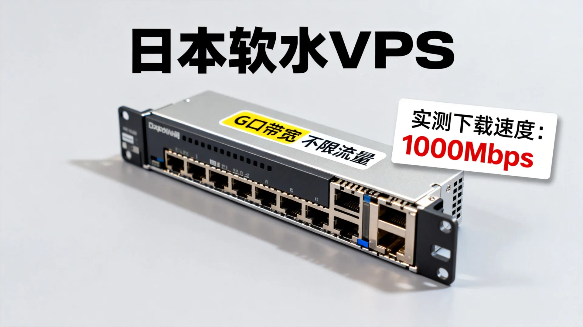 日本软银线路大带宽VPS测评:G口不限流量