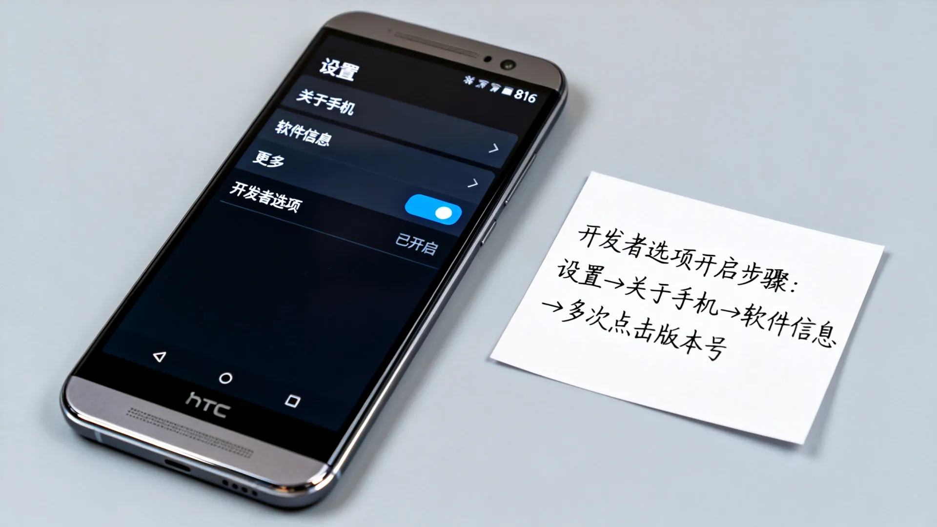 htc 816 开发者选项 htc 816 开发者选项