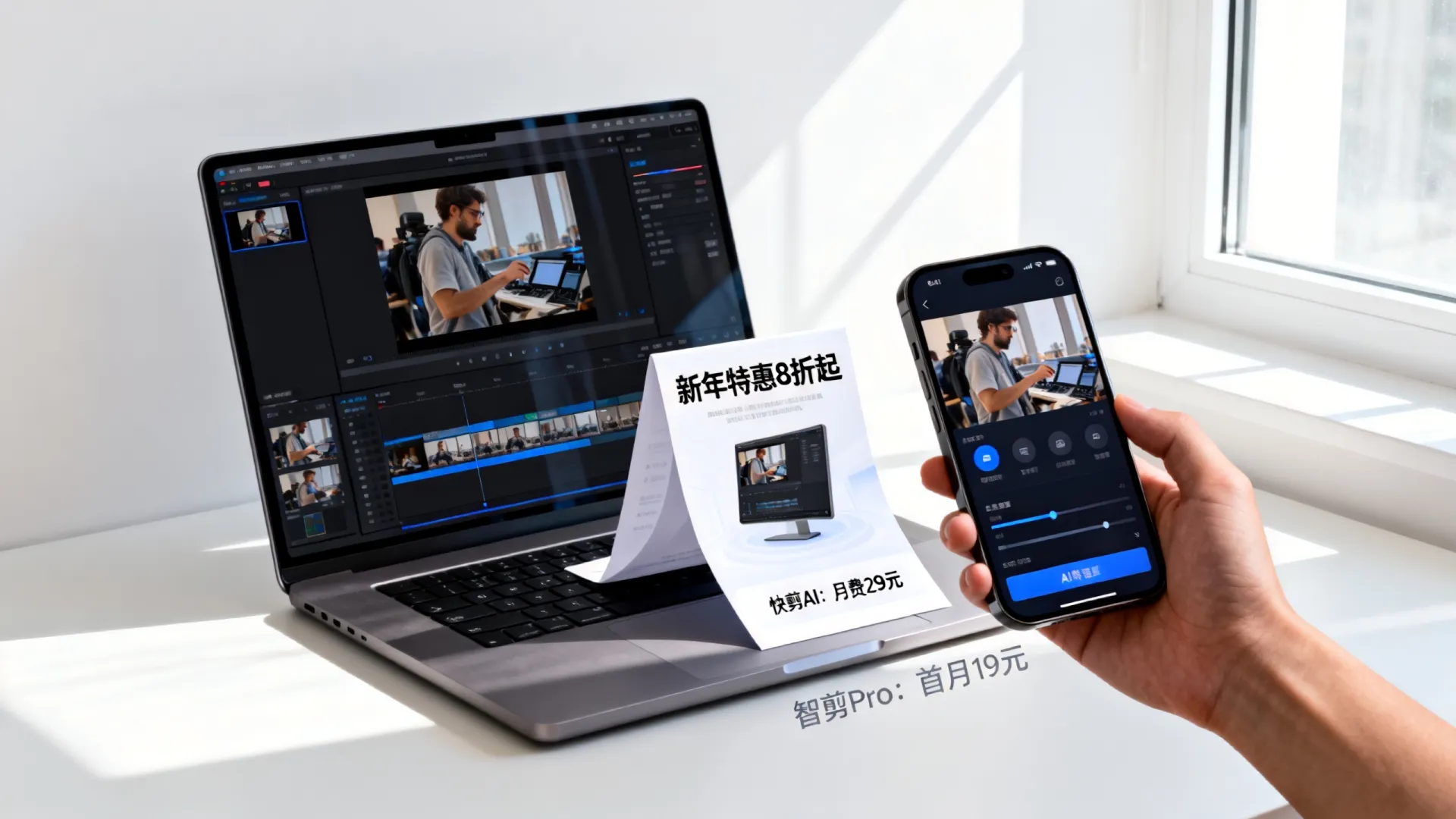 AI剪辑软件有新年促销吗？哪个AI剪辑工具最便宜？