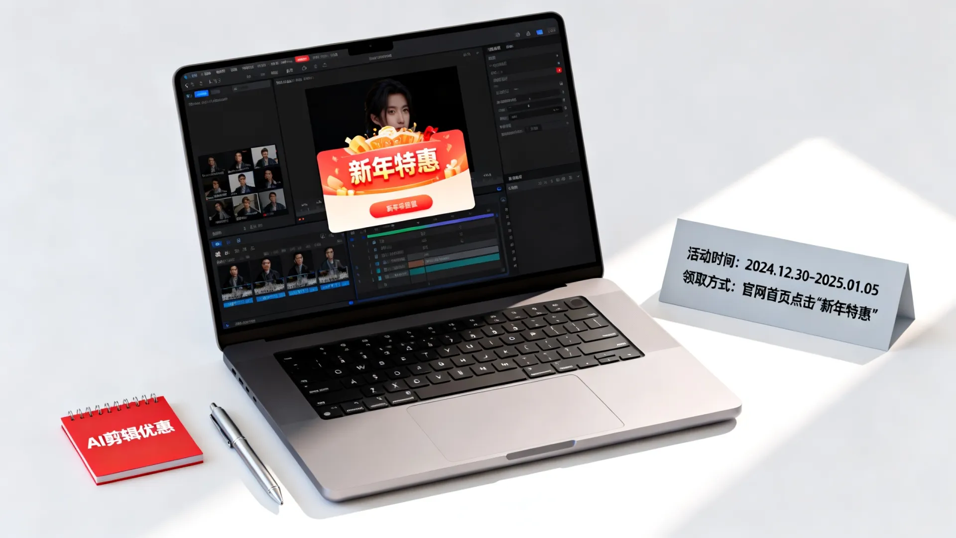 AI剪辑新年特惠活动是真的吗，哪里可以领取优惠？