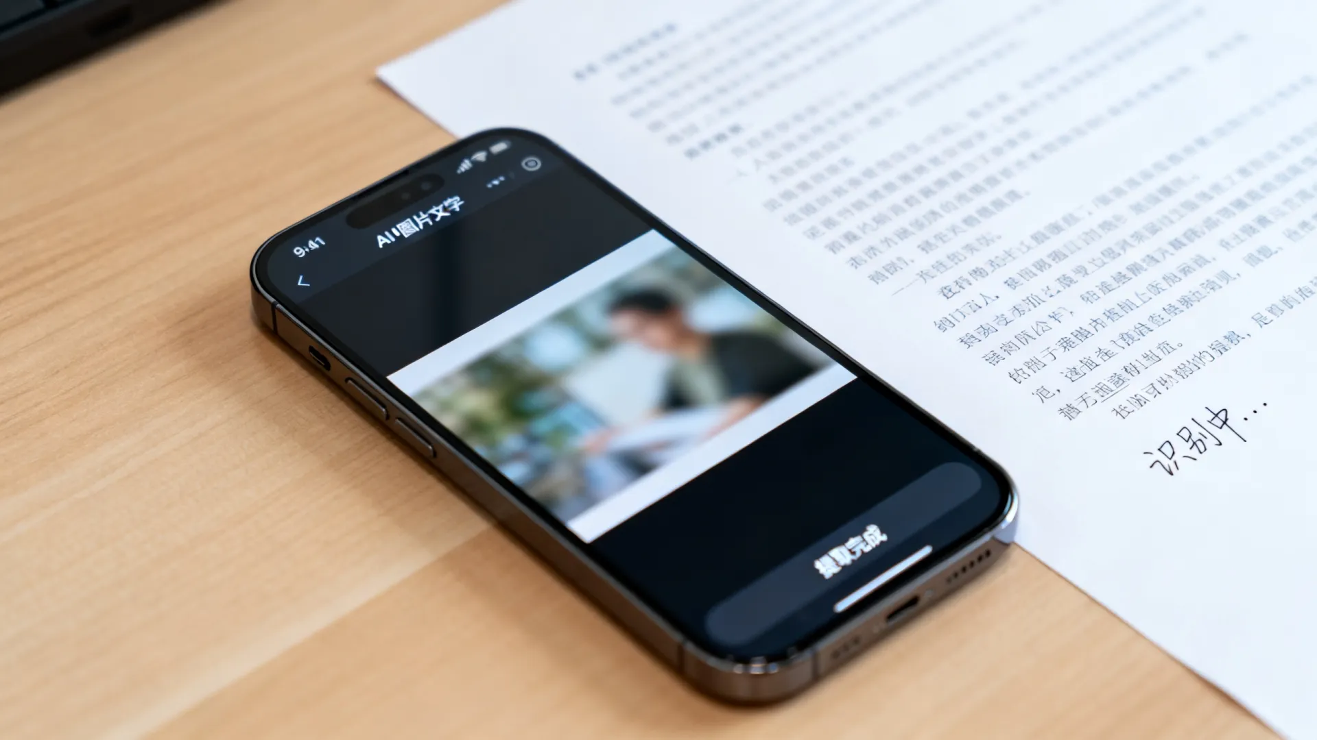 AI如何自动识别图片文字，手机一键提取文字方法