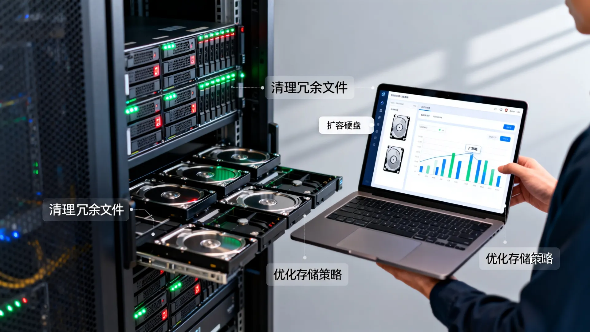 服务器硬盘占满怎么处理?服务器硬盘管理优化技巧 服务器硬盘占满怎么处理
