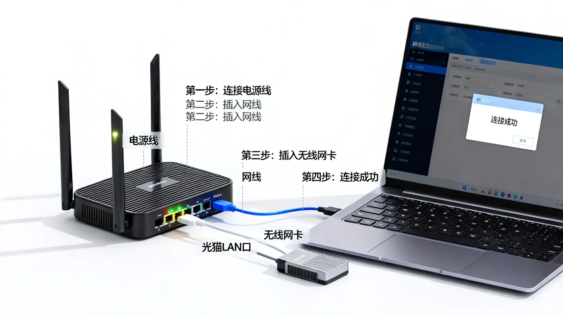 有线宽带 无线路由器