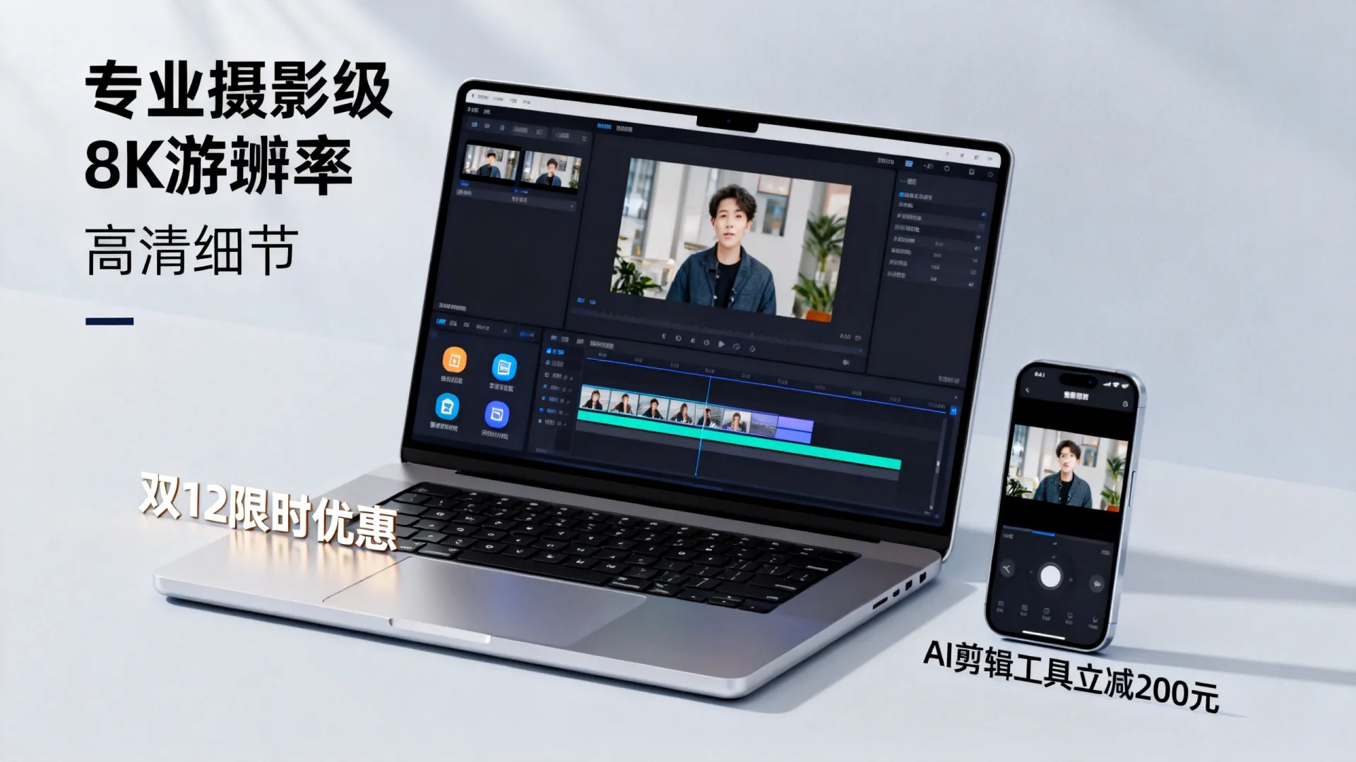 AI剪辑双12优惠活动 AI剪辑双12优惠活动