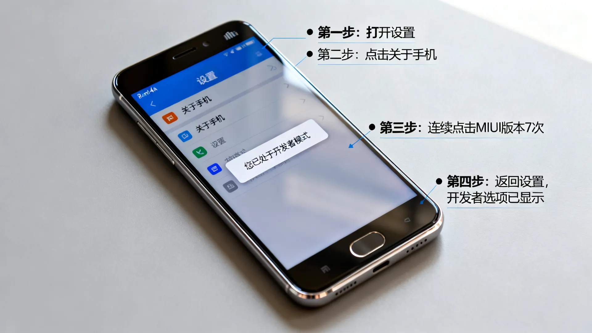 红米4a 开发者选项