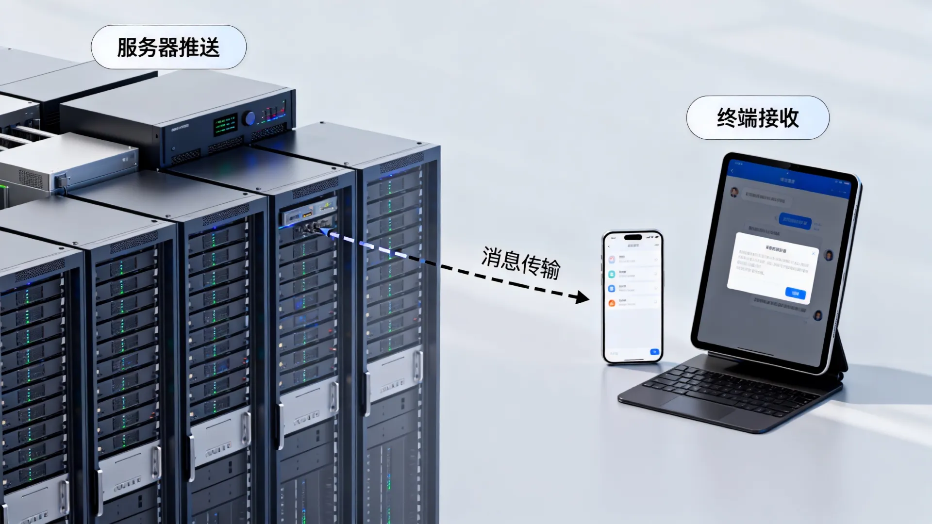 服务器推送消息到终端
